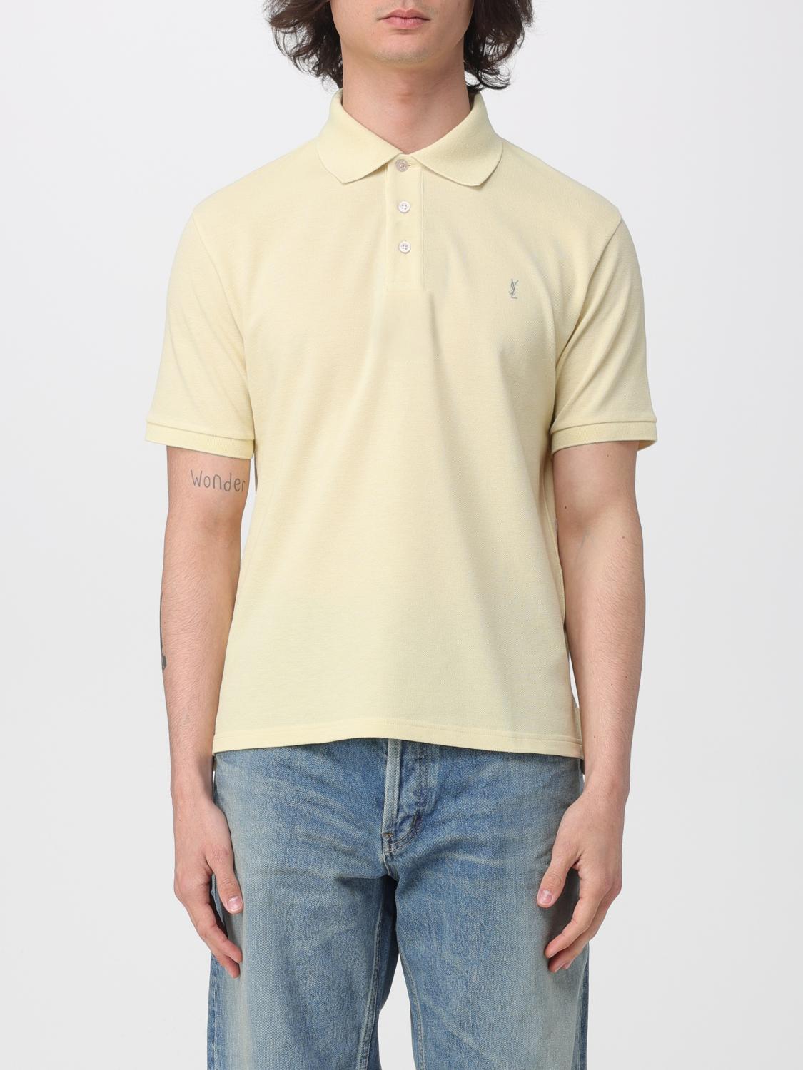 Saint Laurent Polo Shirt Men Green SAINT LAURENT