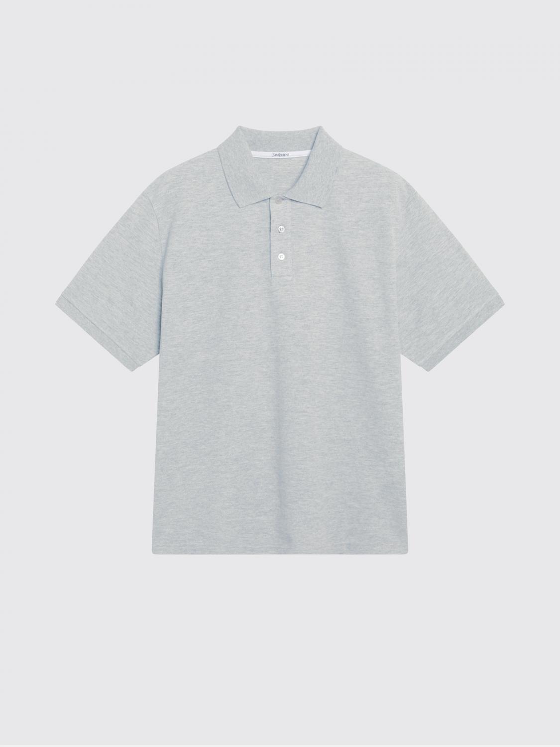 Saint Laurent Polo Shirt Men Grey SAINT LAURENT