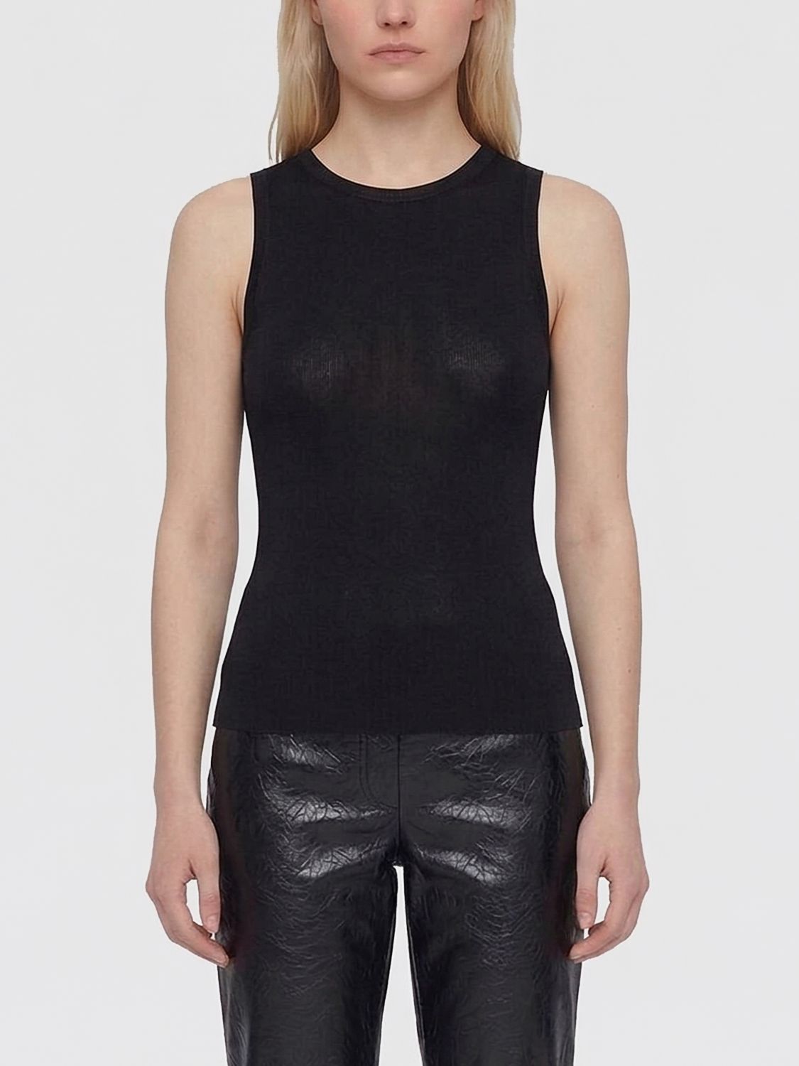 Saint Laurent Top Woman Black SAINT LAURENT