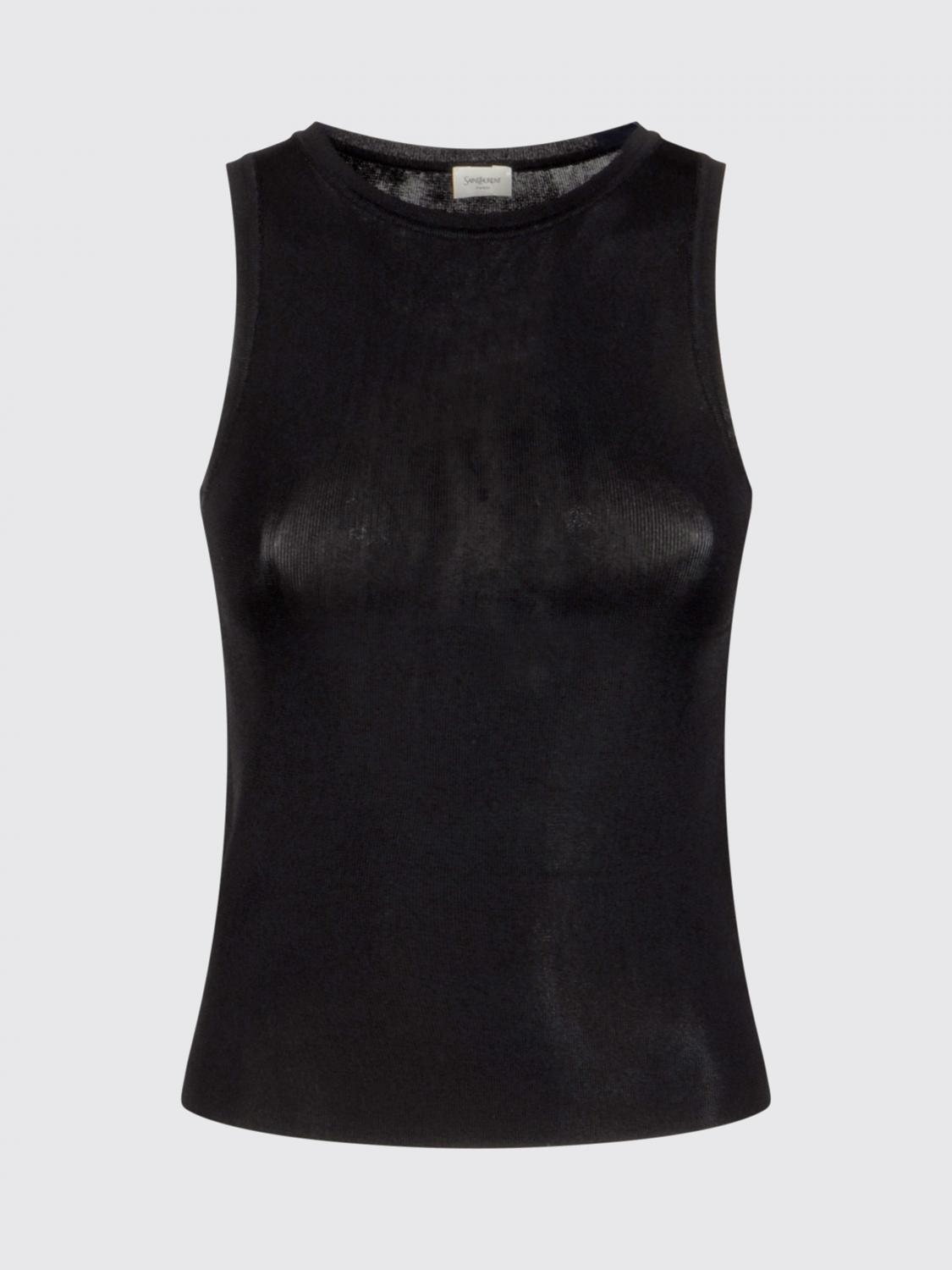 Saint Laurent Top Woman Black SAINT LAURENT