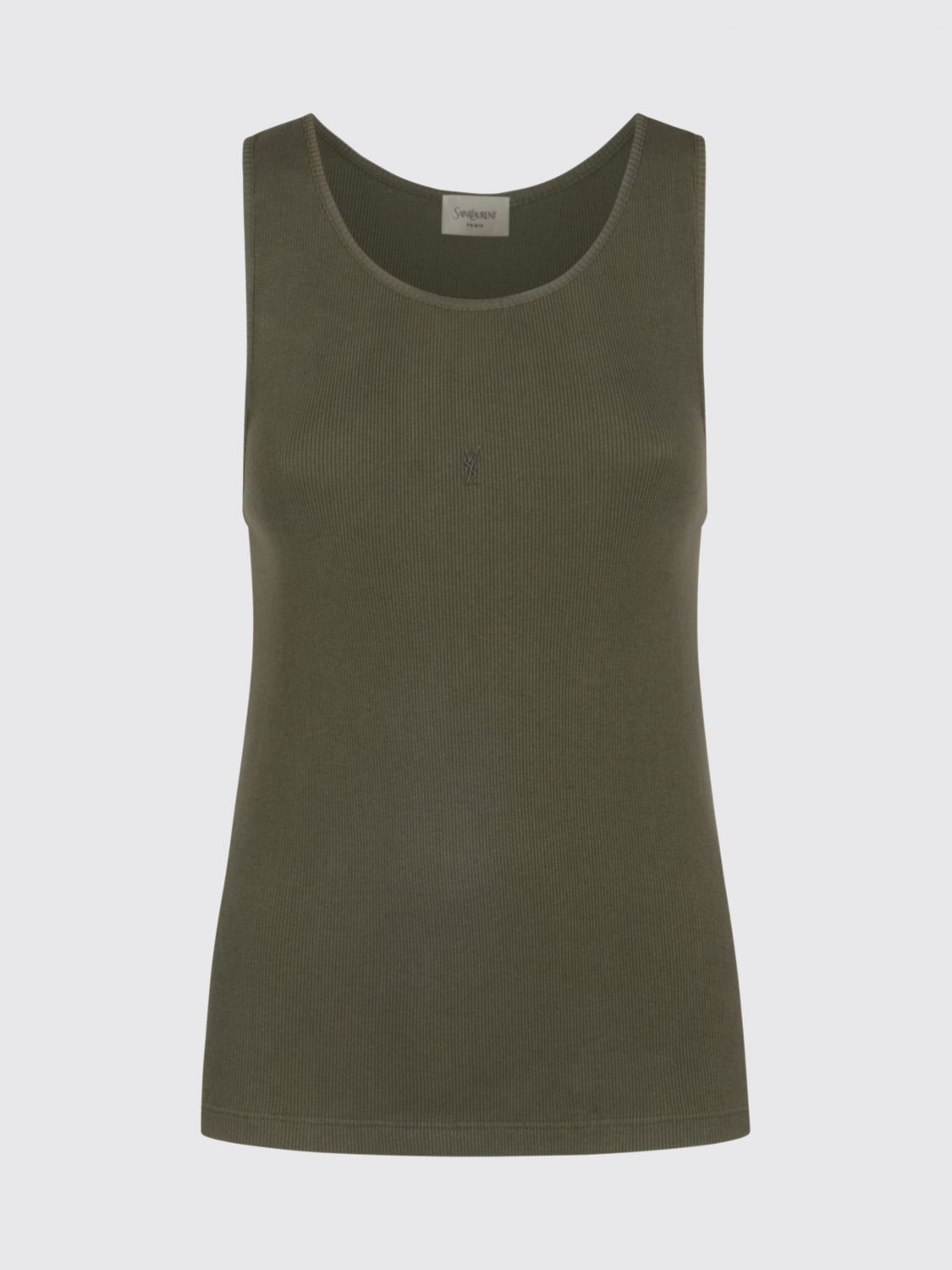 Saint Laurent T-Shirt Woman Green SAINT LAURENT