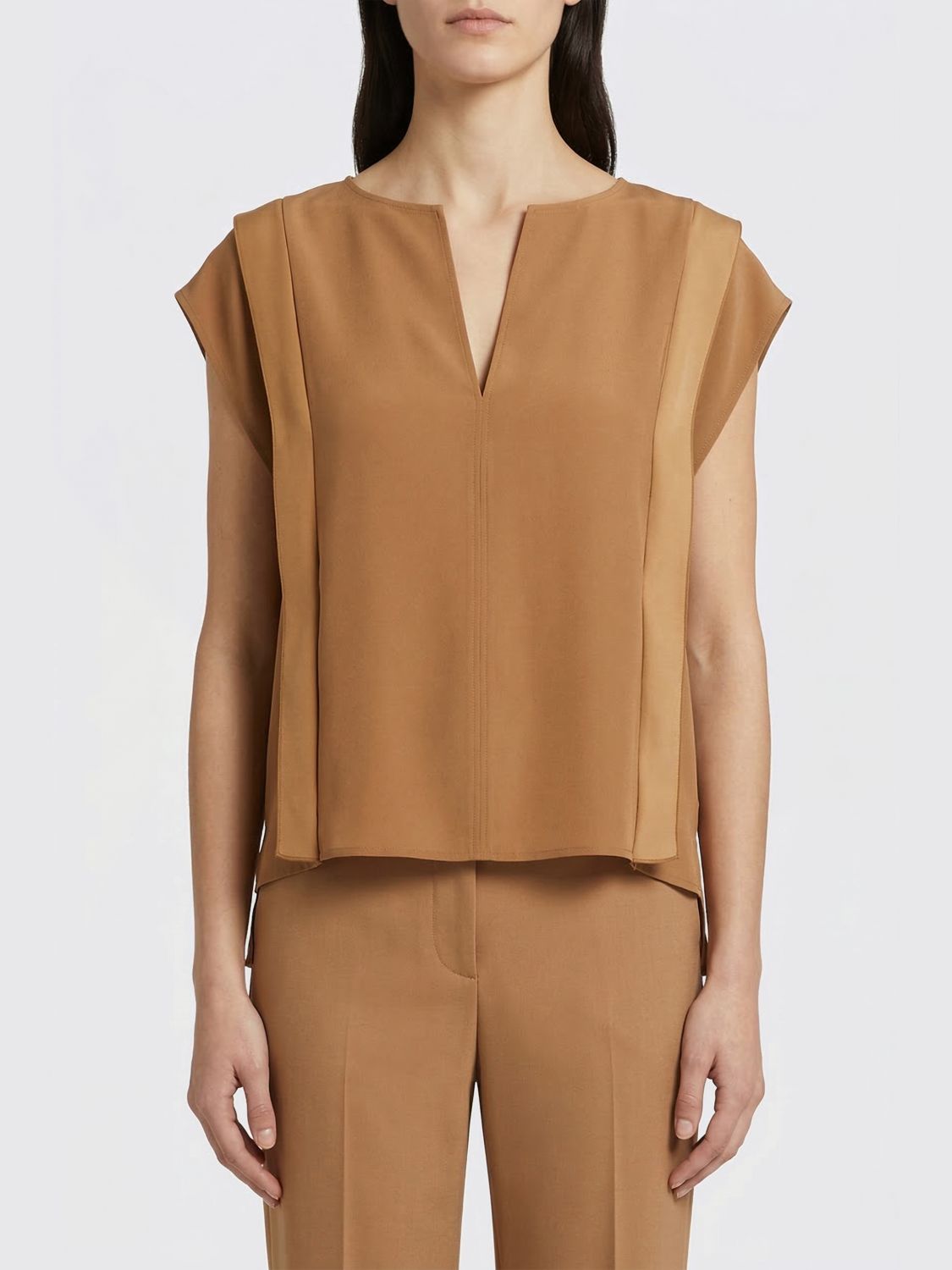 Max Mara Top Woman Brown MAX MARA