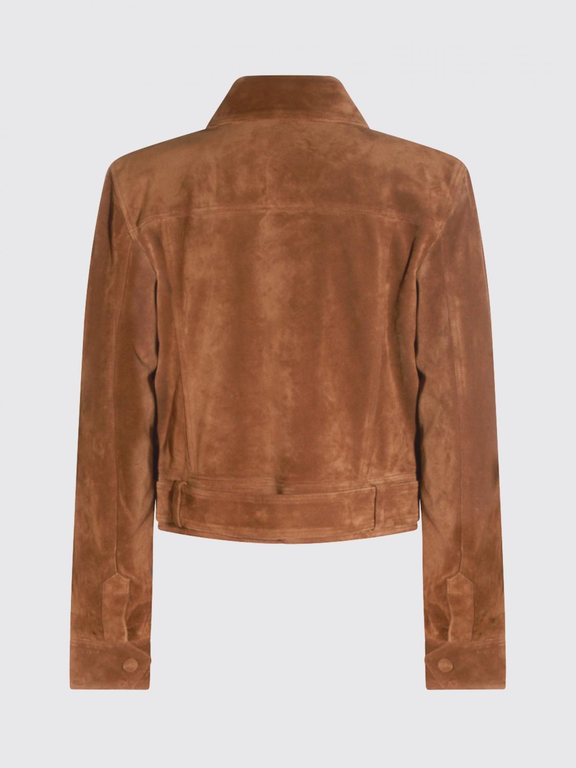 Saint Laurent Jacket Woman Brown SAINT LAURENT