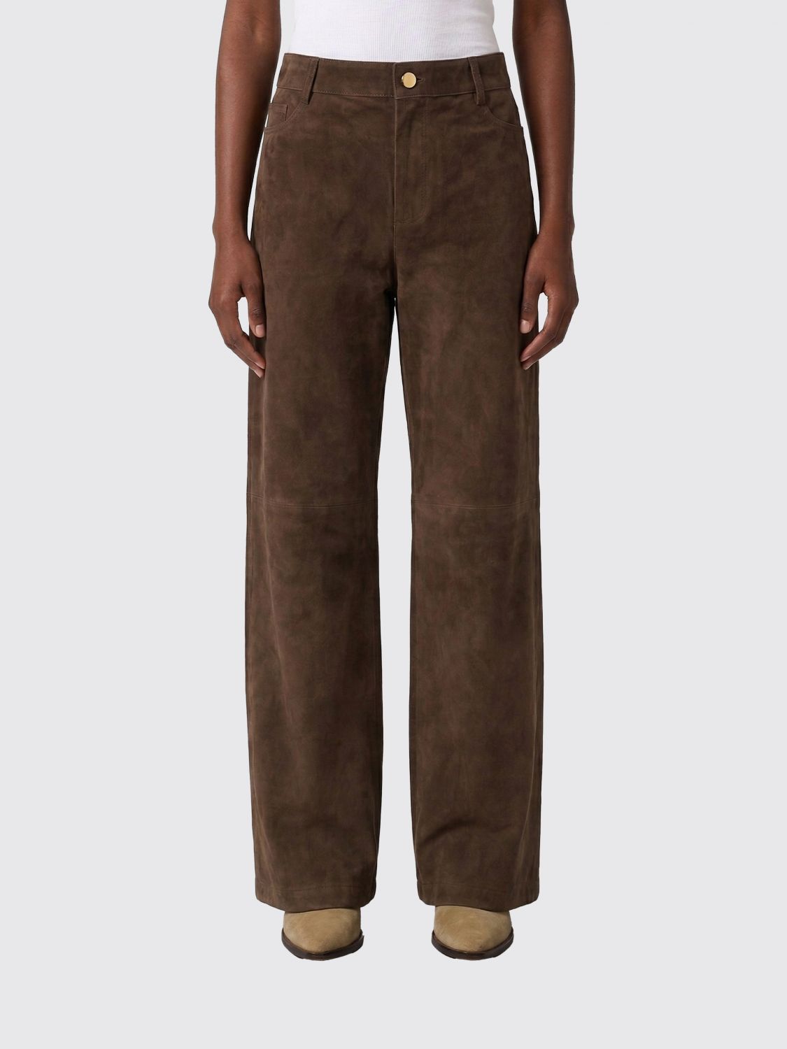 Max Mara Pants Woman Brown MAX MARA