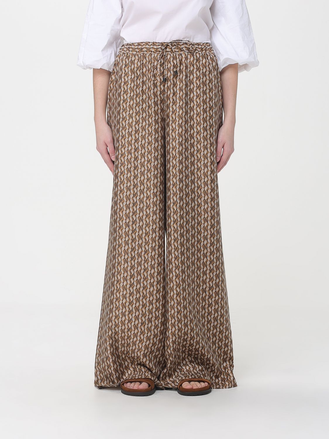 Max Mara Pants Woman Brown MAX MARA