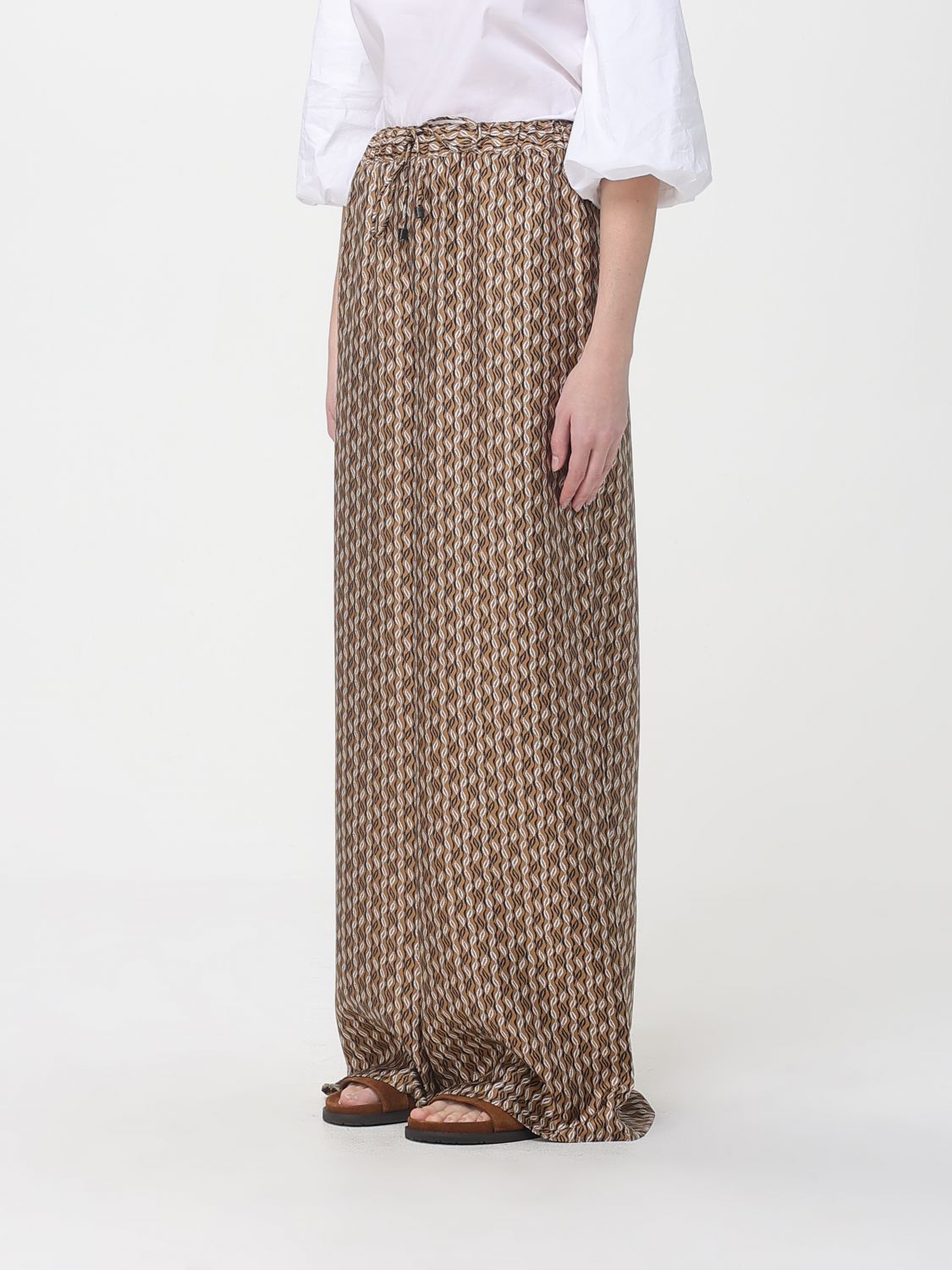 Max Mara Pants Woman Brown MAX MARA