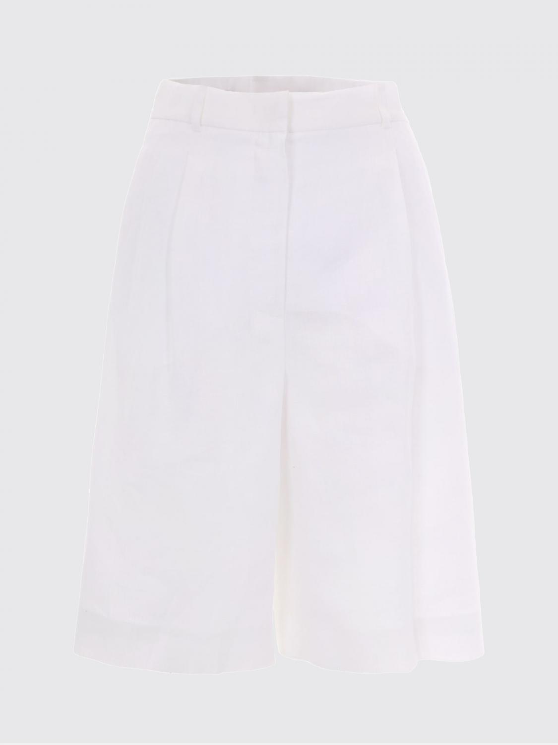 Max Mara Studio Shorts Woman White MAX MARA STUDIO