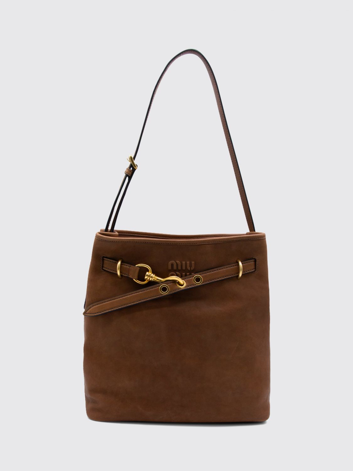 Miu Miu Shoulder Bag Woman Brown MIU MIU