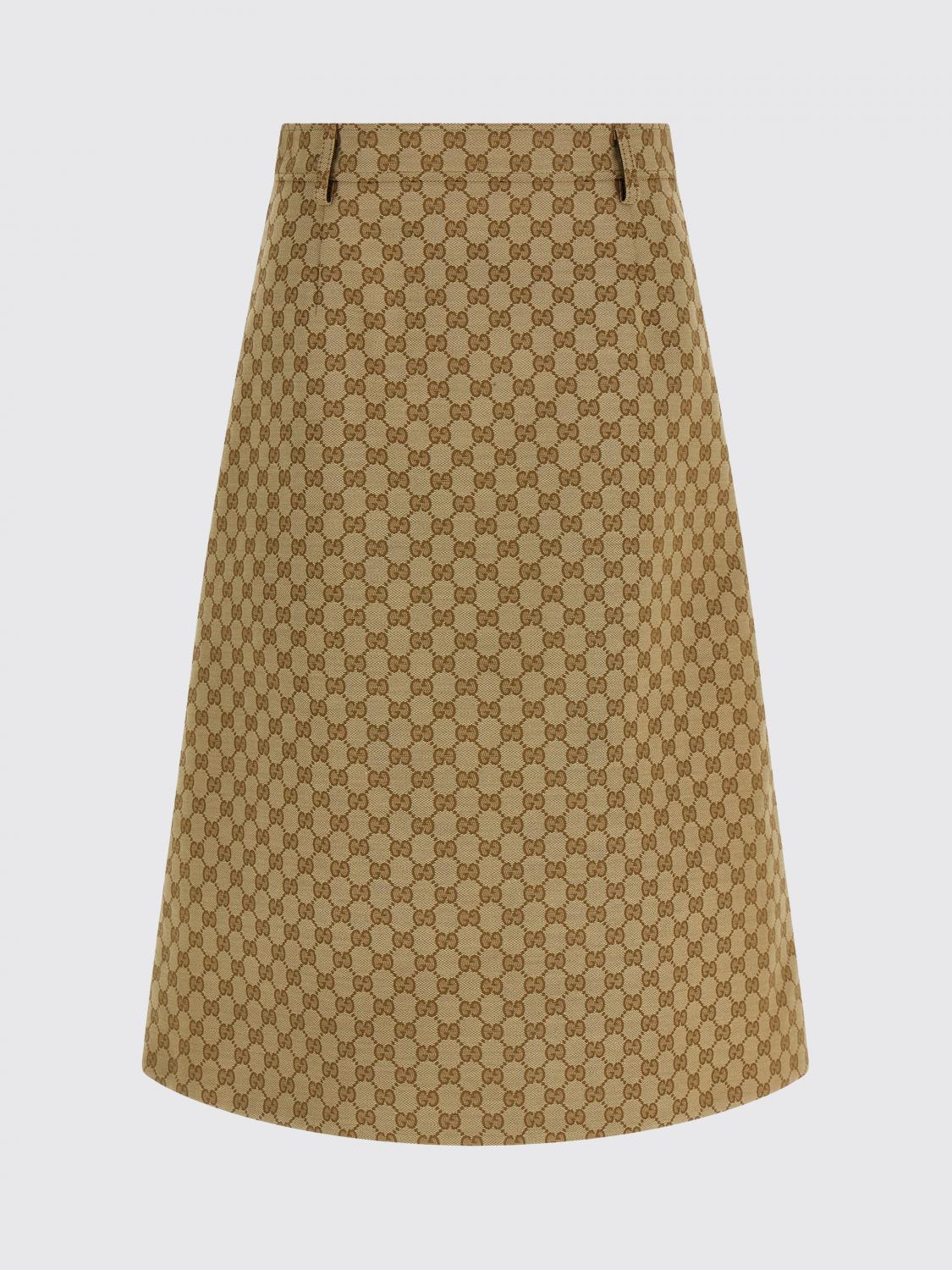 Gucci Skirt Woman Sand GUCCI
