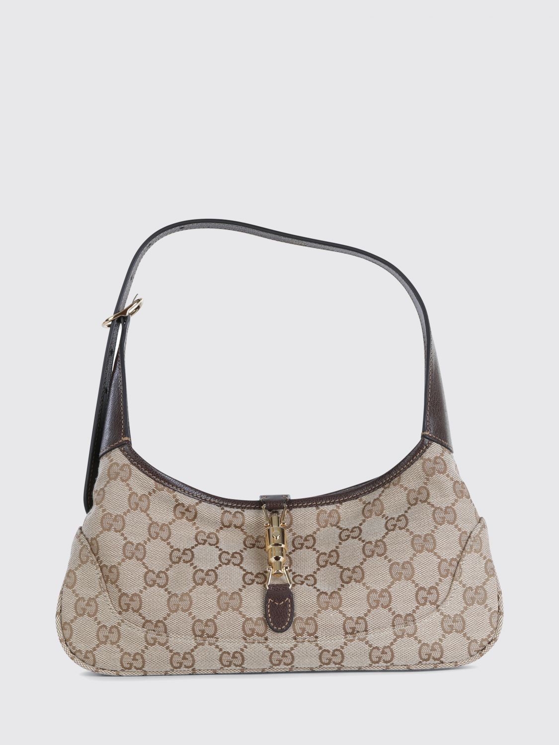 Gucci Women Jackie Slim Bag Gucci In Canvas With Gg Jacquard Monogram