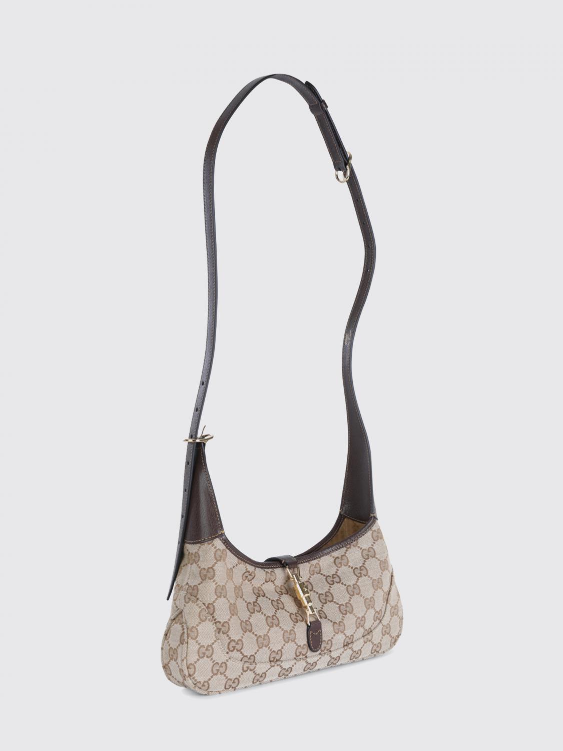 Gucci Women Jackie Slim Bag Gucci In Canvas With Gg Jacquard Monogram