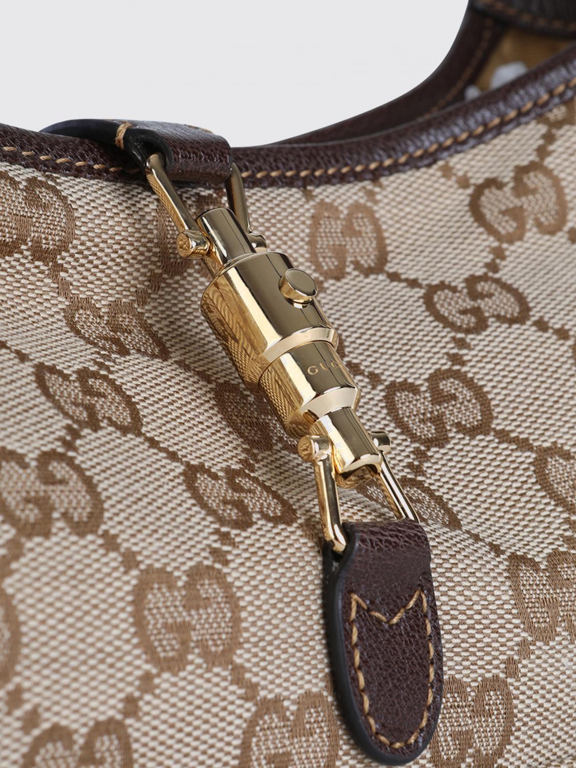 Gucci Women Jackie Slim Bag Gucci In Canvas With Gg Jacquard Monogram