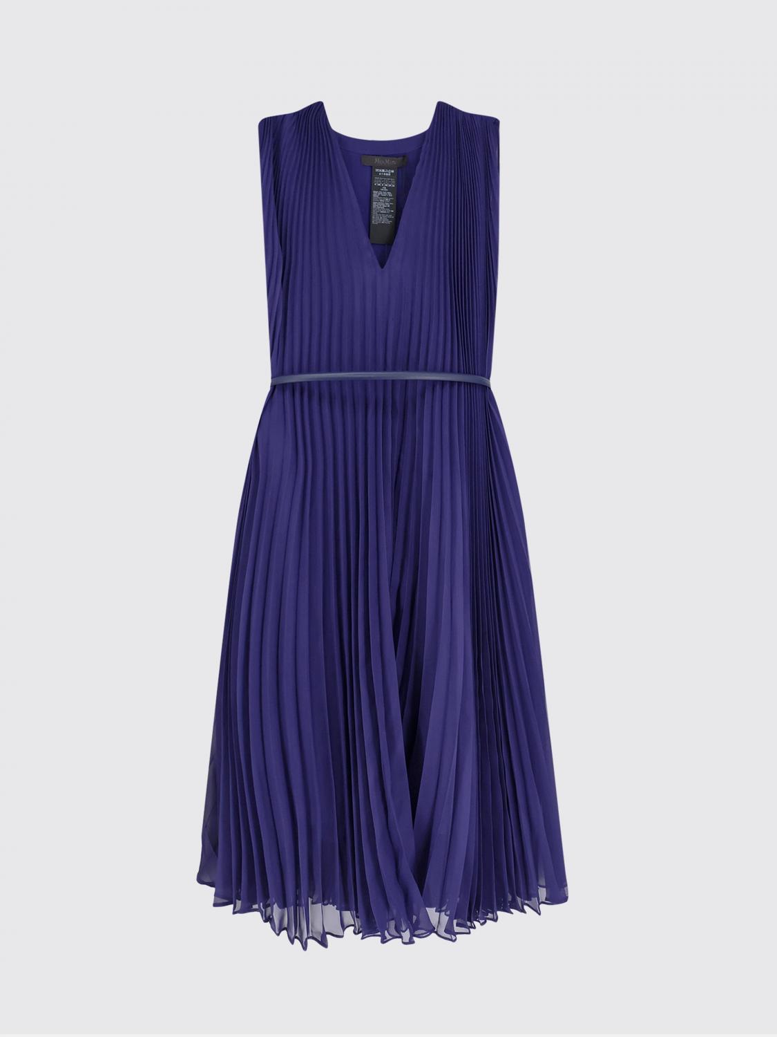Max Mara Dress Woman Blue MAX MARA