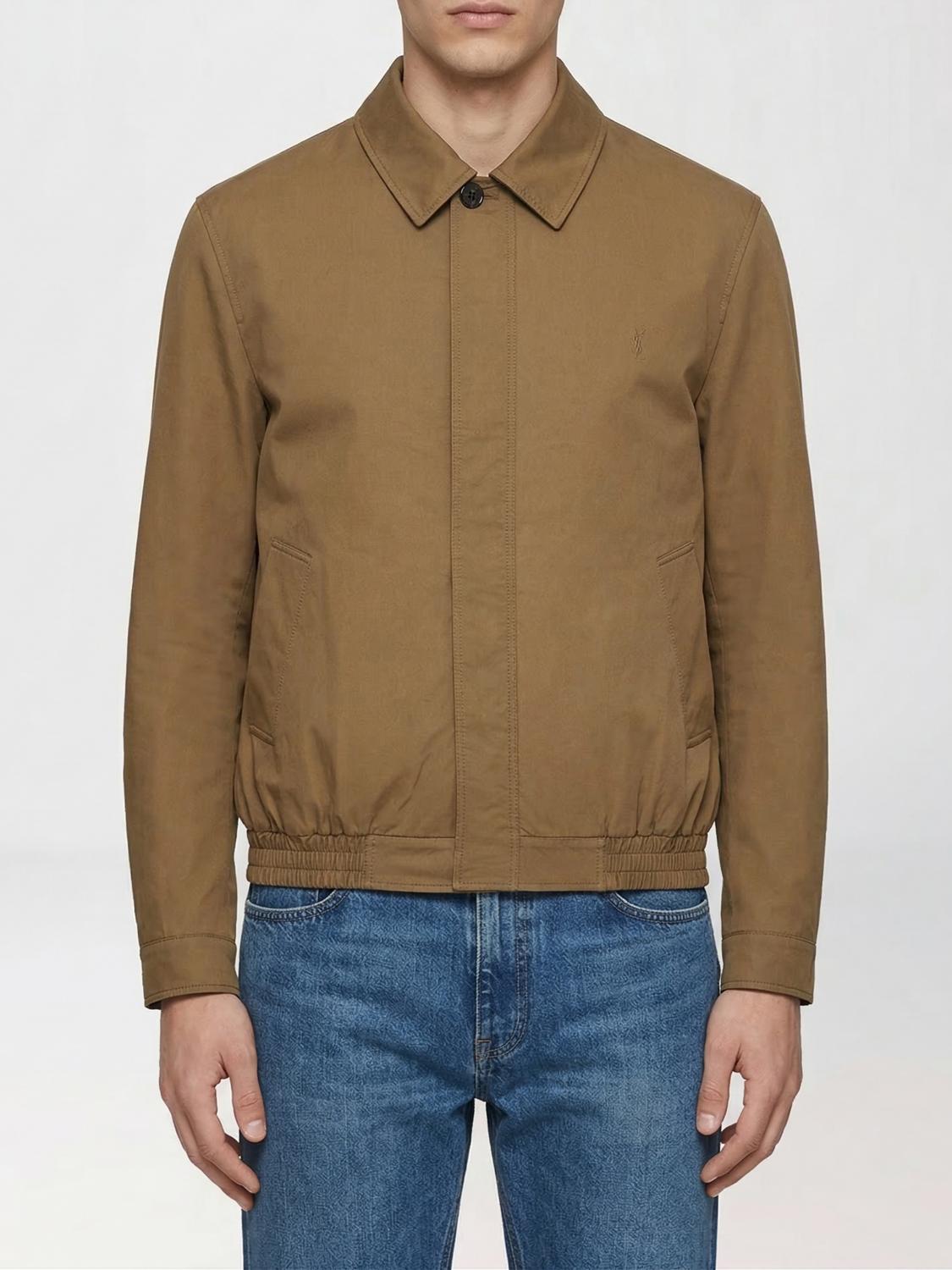 Saint Laurent Jacket Men Beige SAINT LAURENT