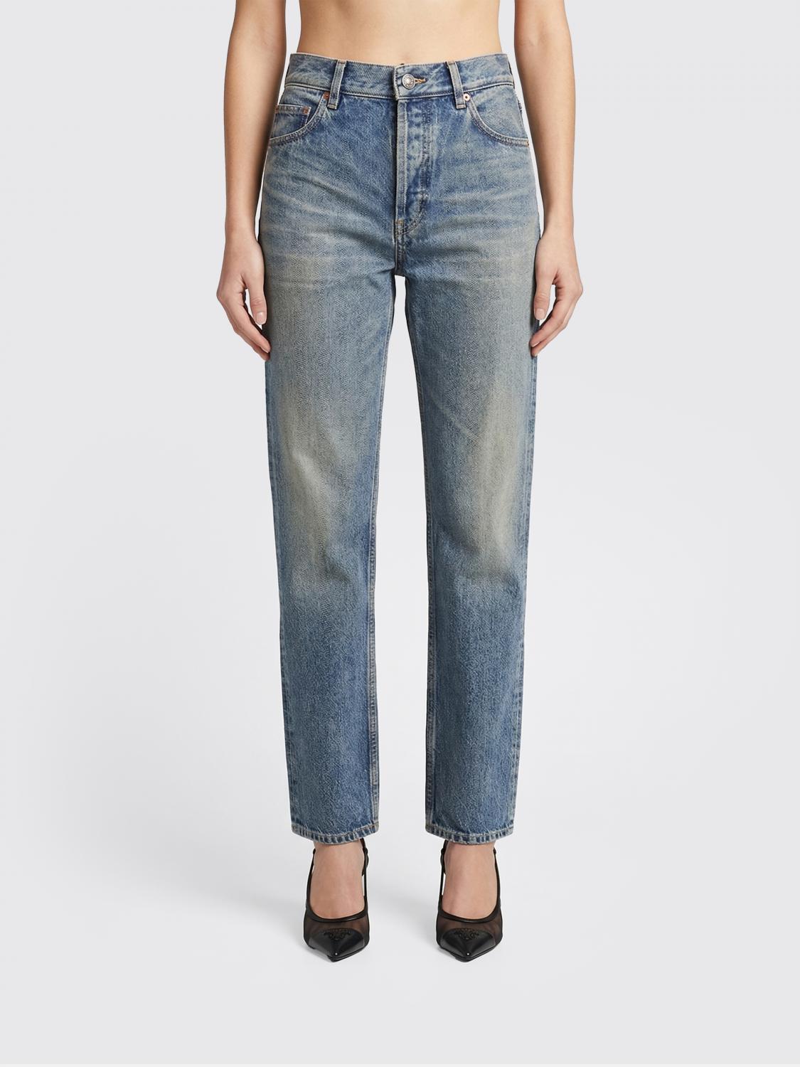 Saint Laurent Jeans Woman Blue SAINT LAURENT