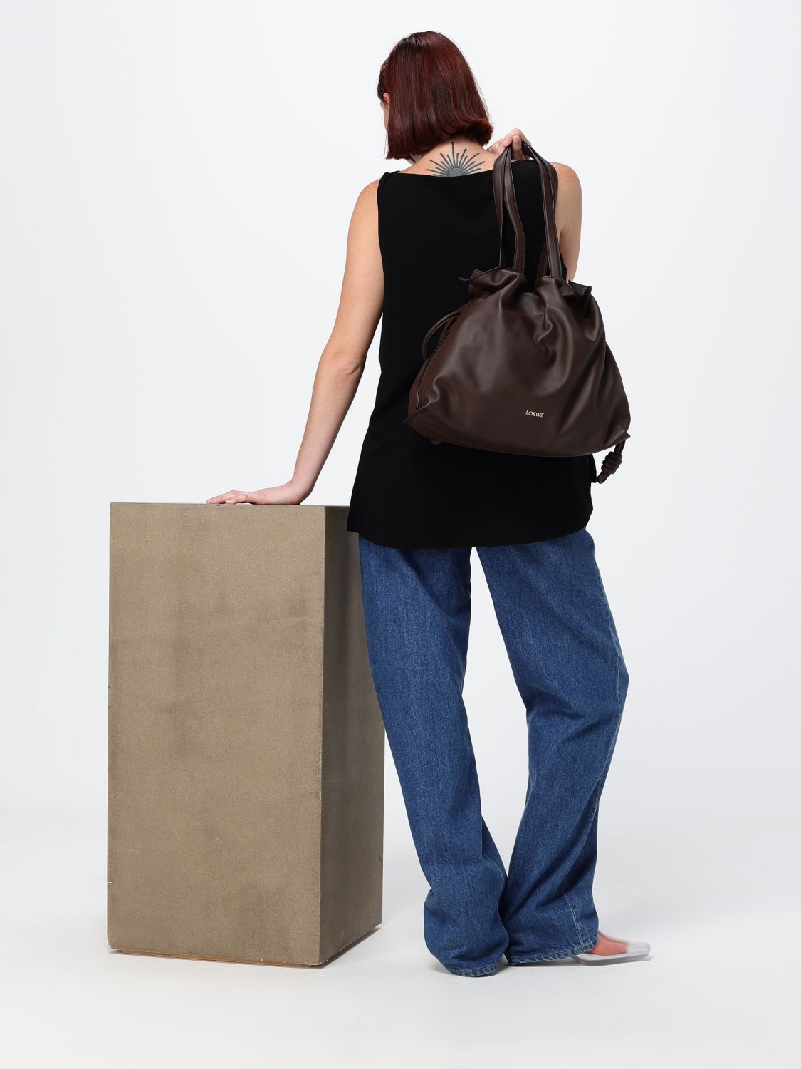 Loewe Shoulder Bag Woman Cocoa LOEWE