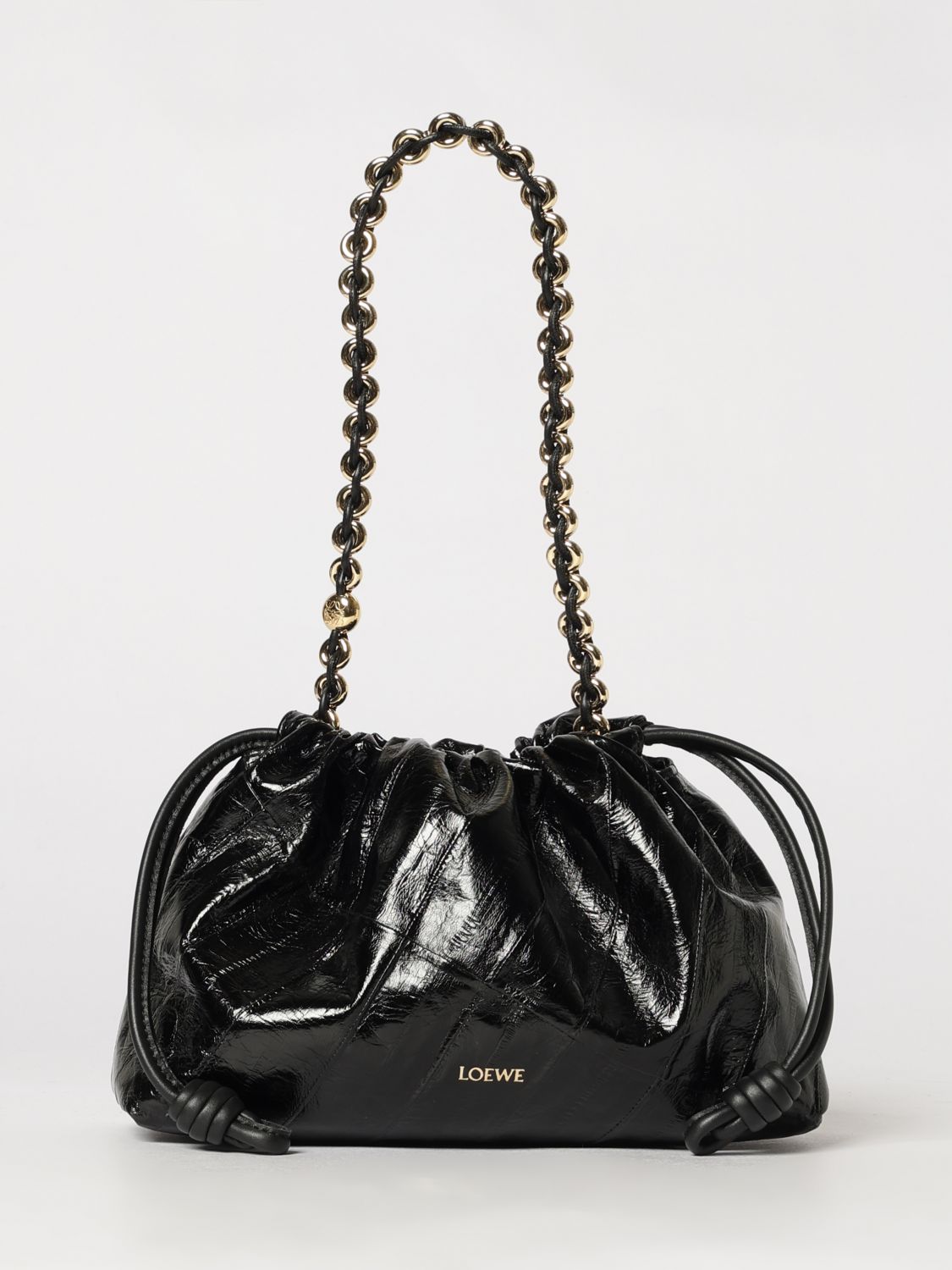 Loewe Women Flamenco Leather Medium Clutch LOEWE