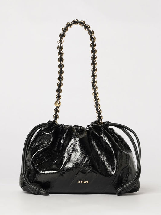 Loewe Women Flamenco Leather Medium Clutch LOEWE