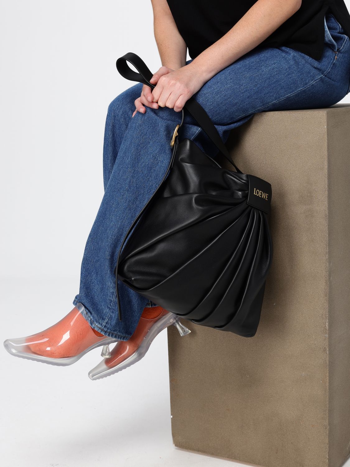 Loewe Shoulder Bag Woman Black LOEWE