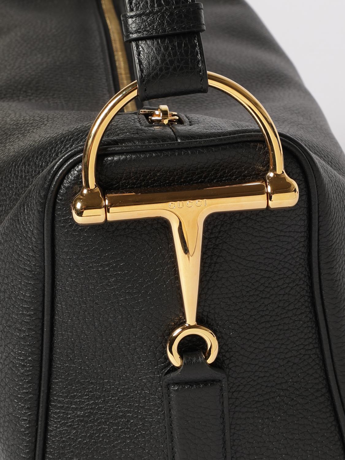 Gucci Women Half Horsebit Grained Leather Bag Gucci GUCCI