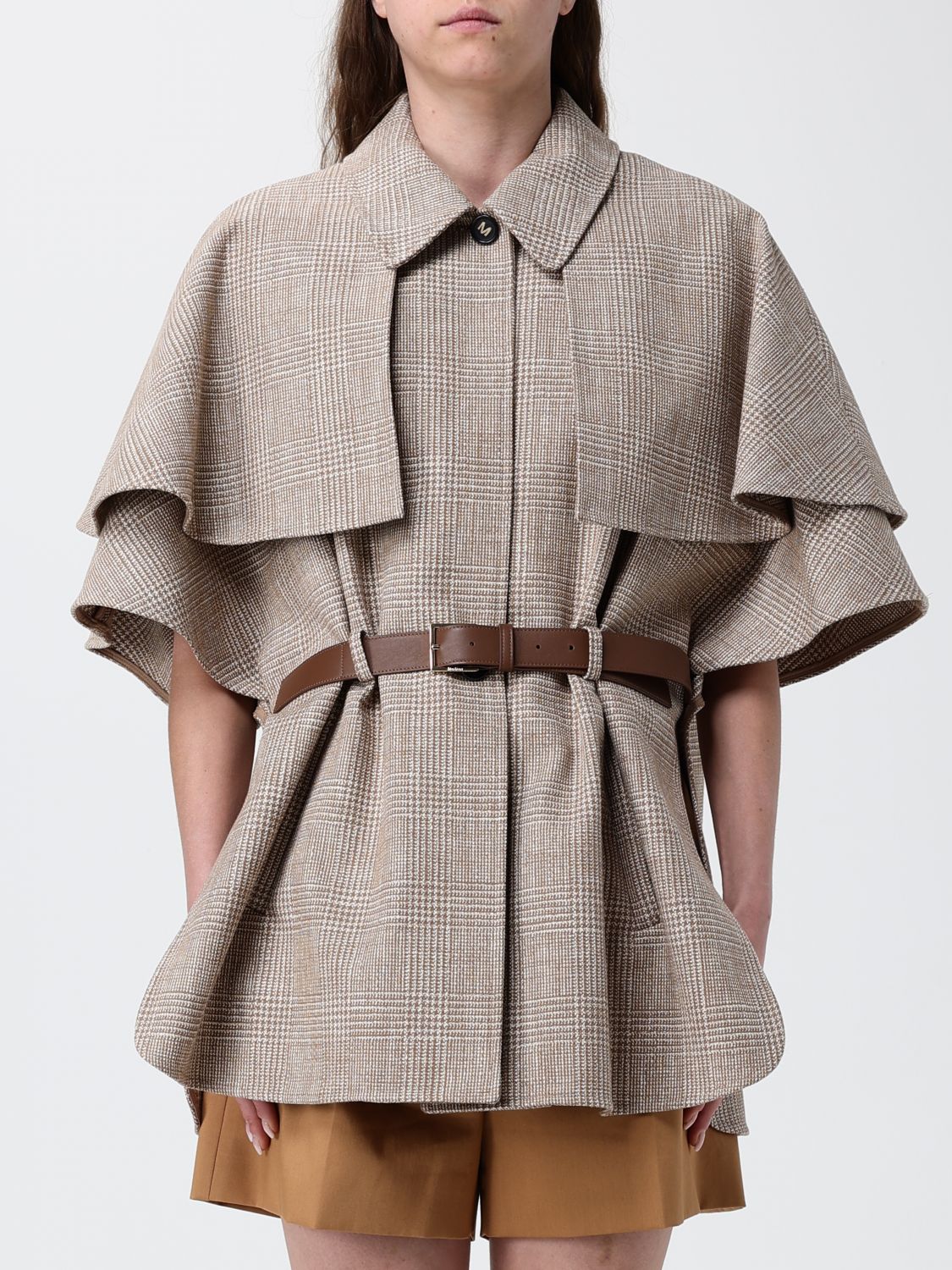Max Mara Coat Woman Leather MAX MARA