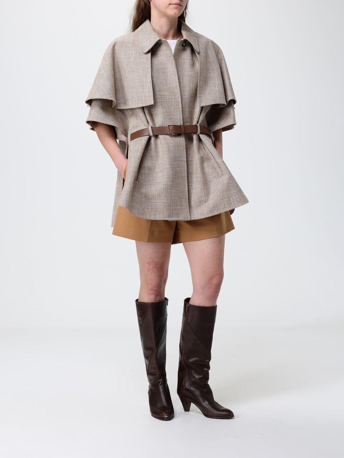 Max Mara Coat Woman Leather MAX MARA