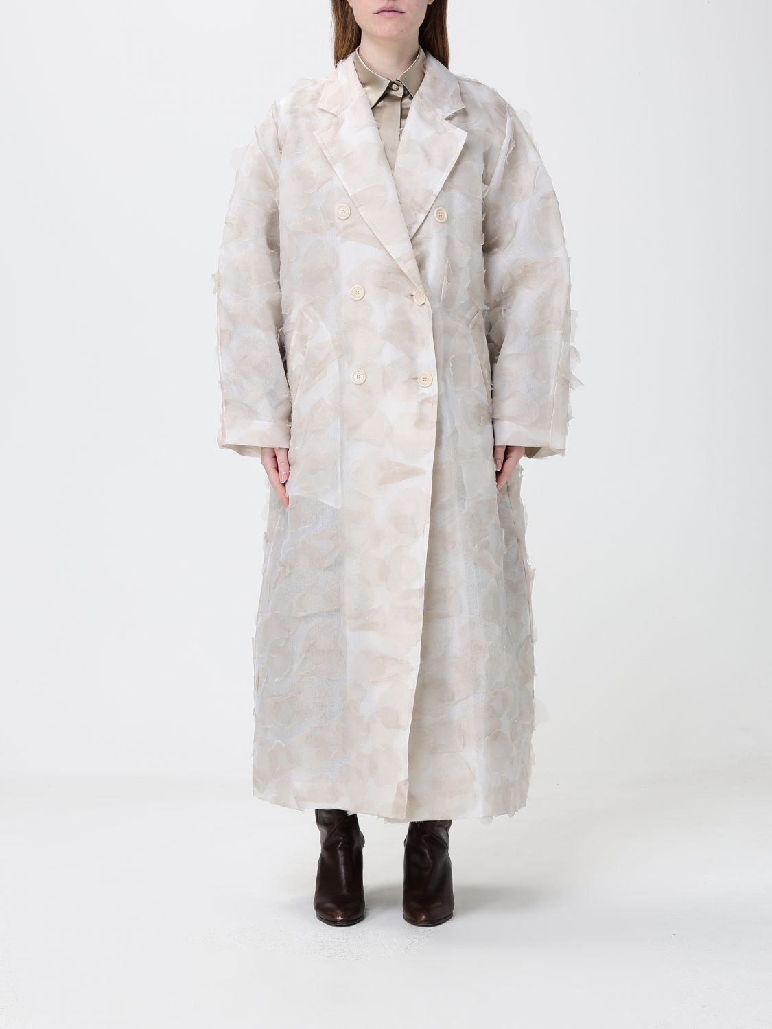 Max Mara Coat Woman White MAX MARA