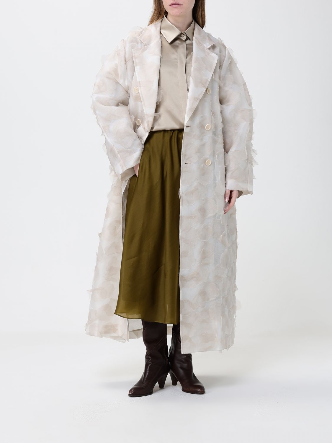 Max Mara Coat Woman White MAX MARA