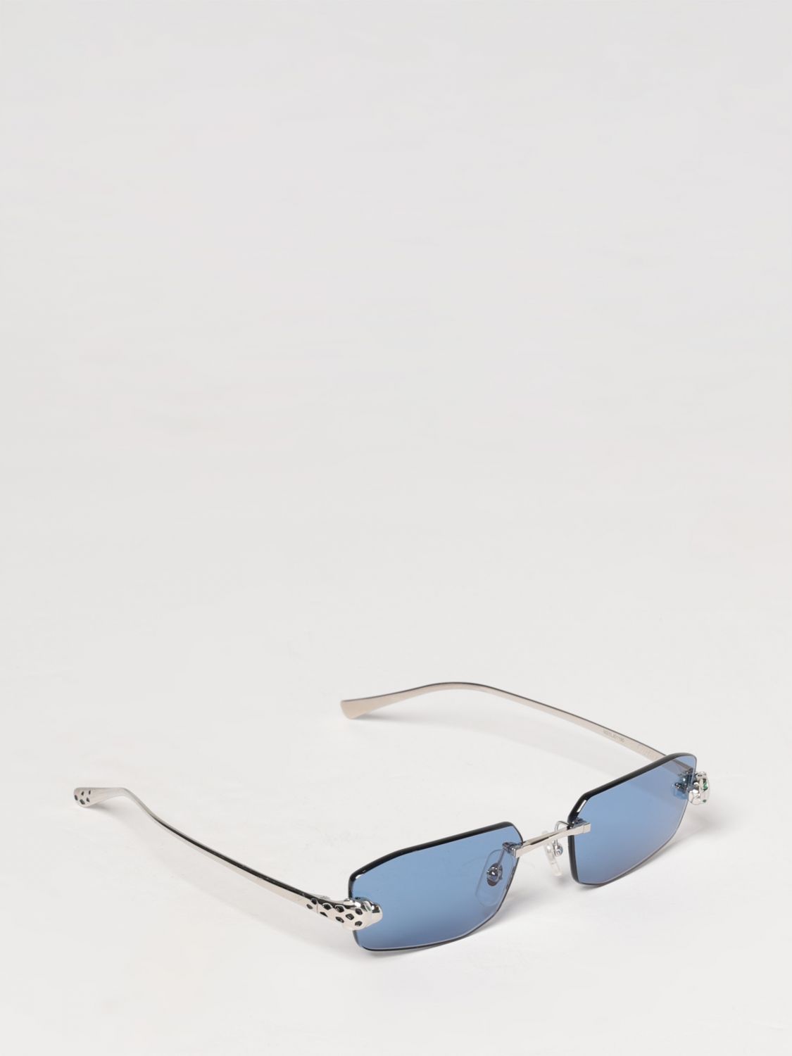 Cartier Sunglasses Men Silver CARTIER