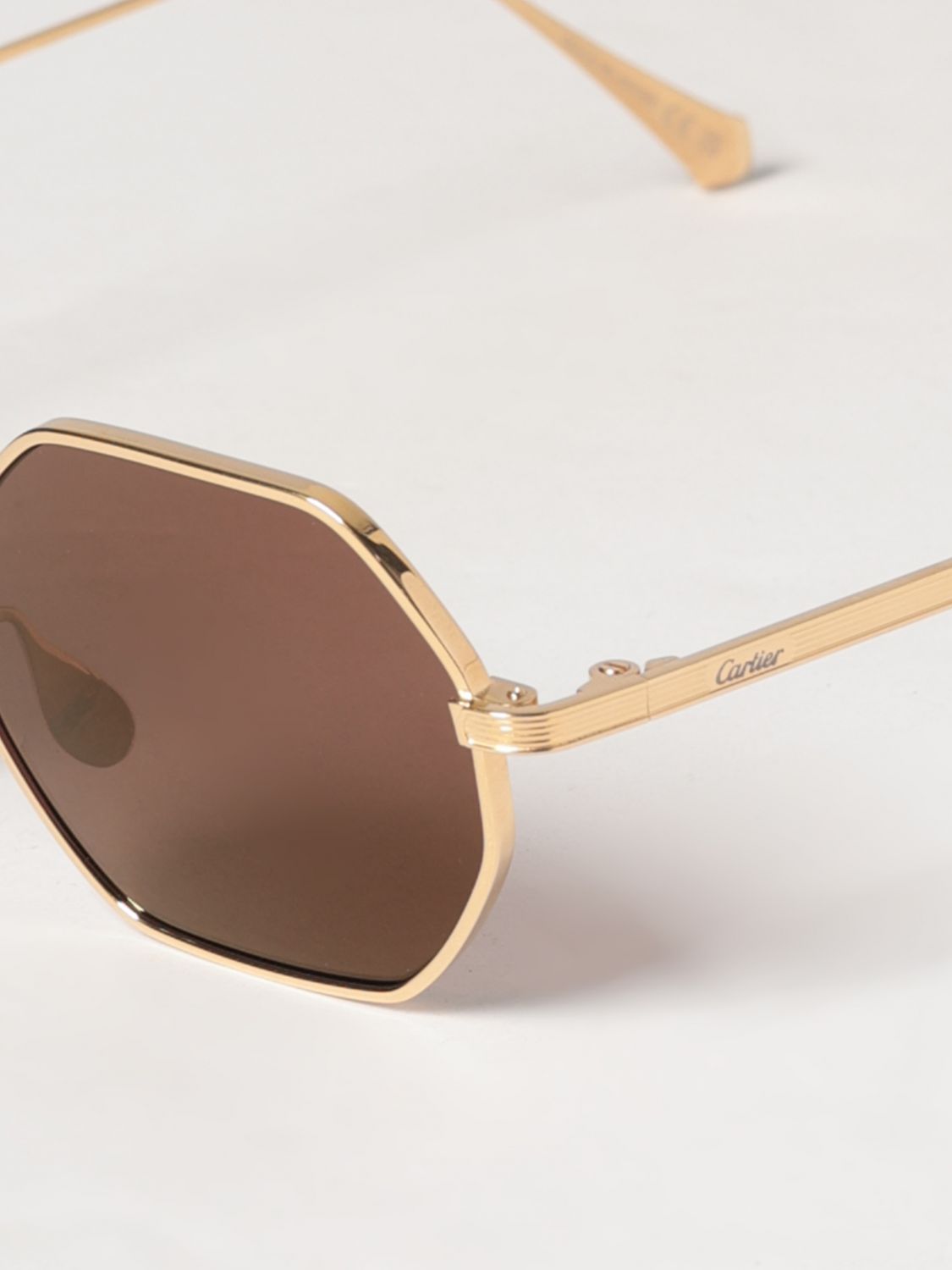 Cartier Sunglasses Men Brown CARTIER