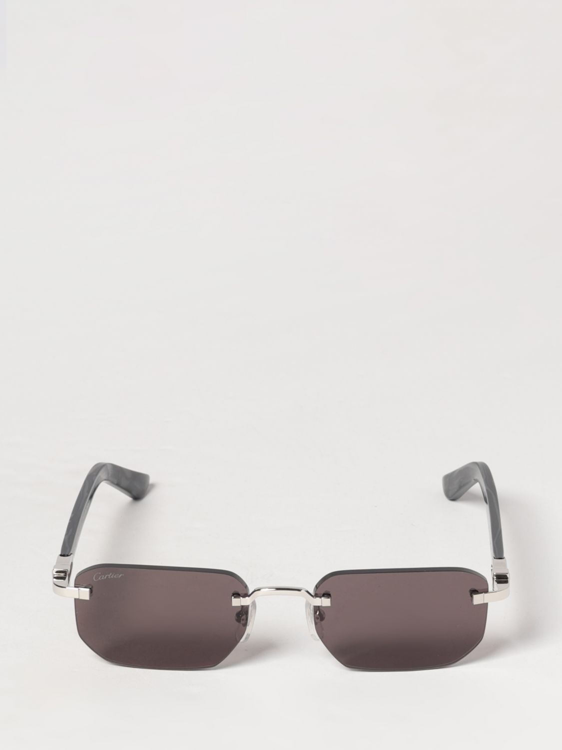 Cartier Sunglasses Men Silver CARTIER