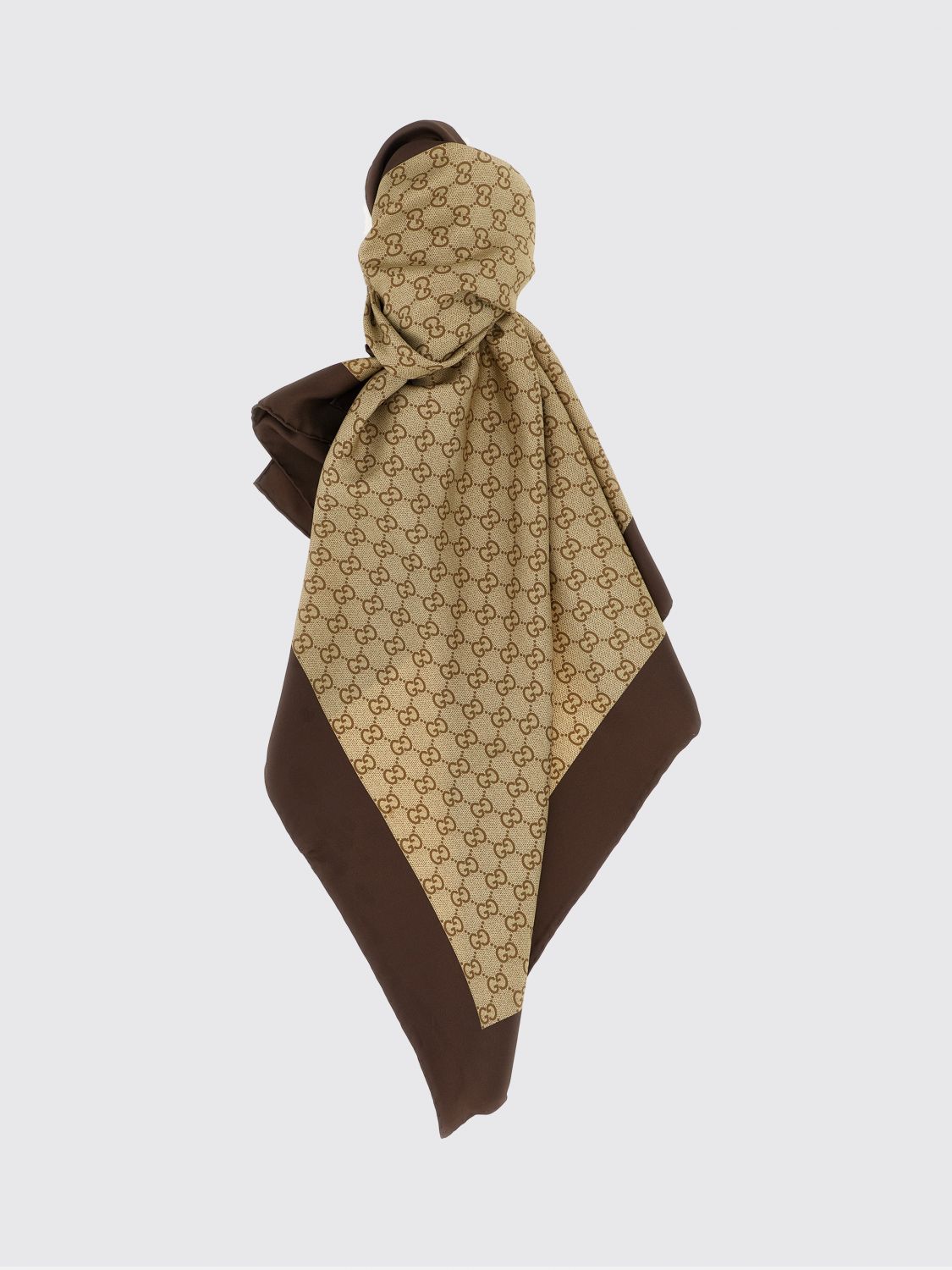 Gucci Neck Scarf Woman Beige GUCCI