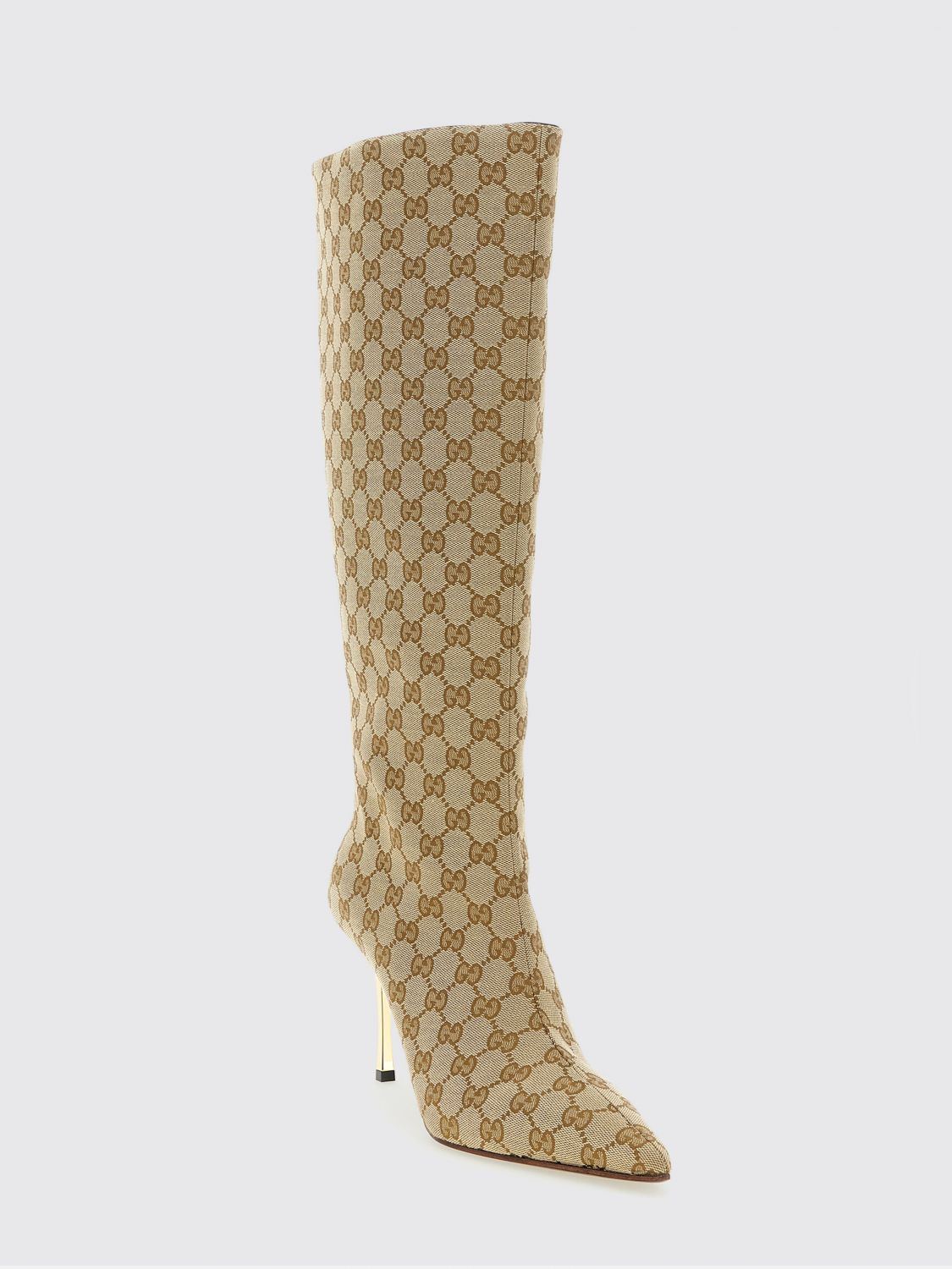 Gucci Boots Woman Beige GUCCI