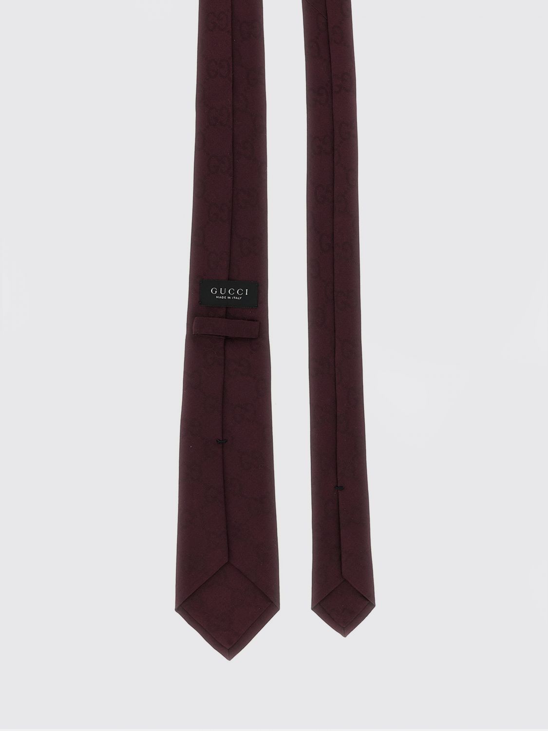 Gucci Tie Men Burgundy GUCCI