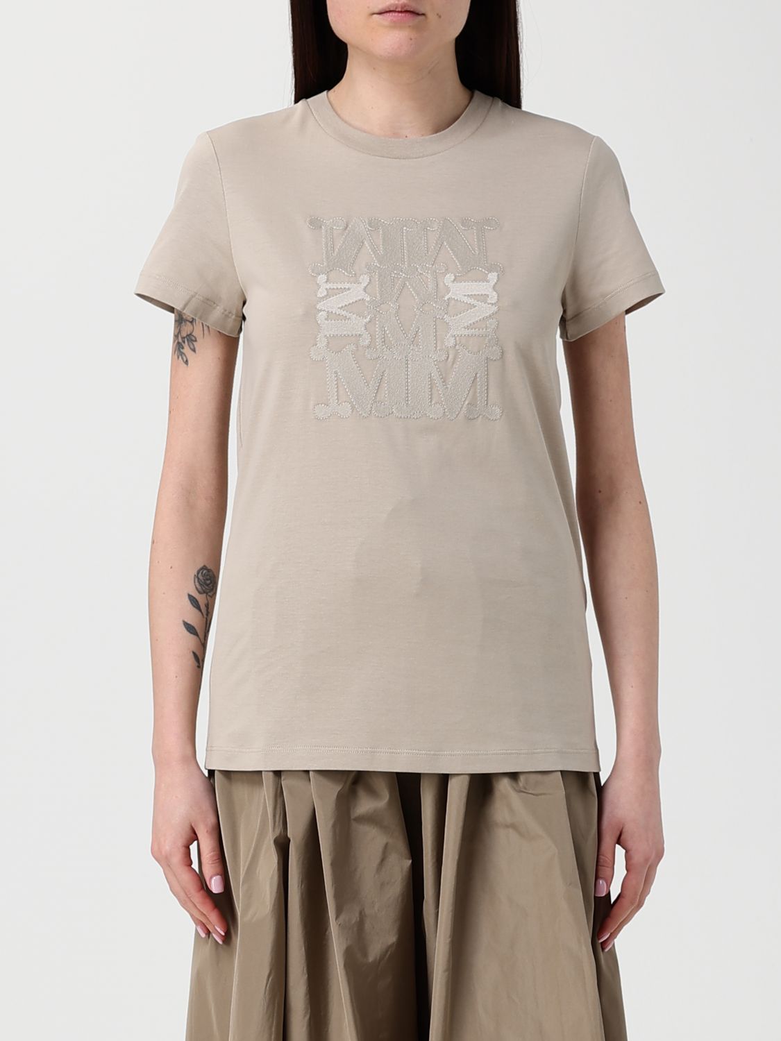 Max Mara T-Shirt Woman Beige MAX MARA