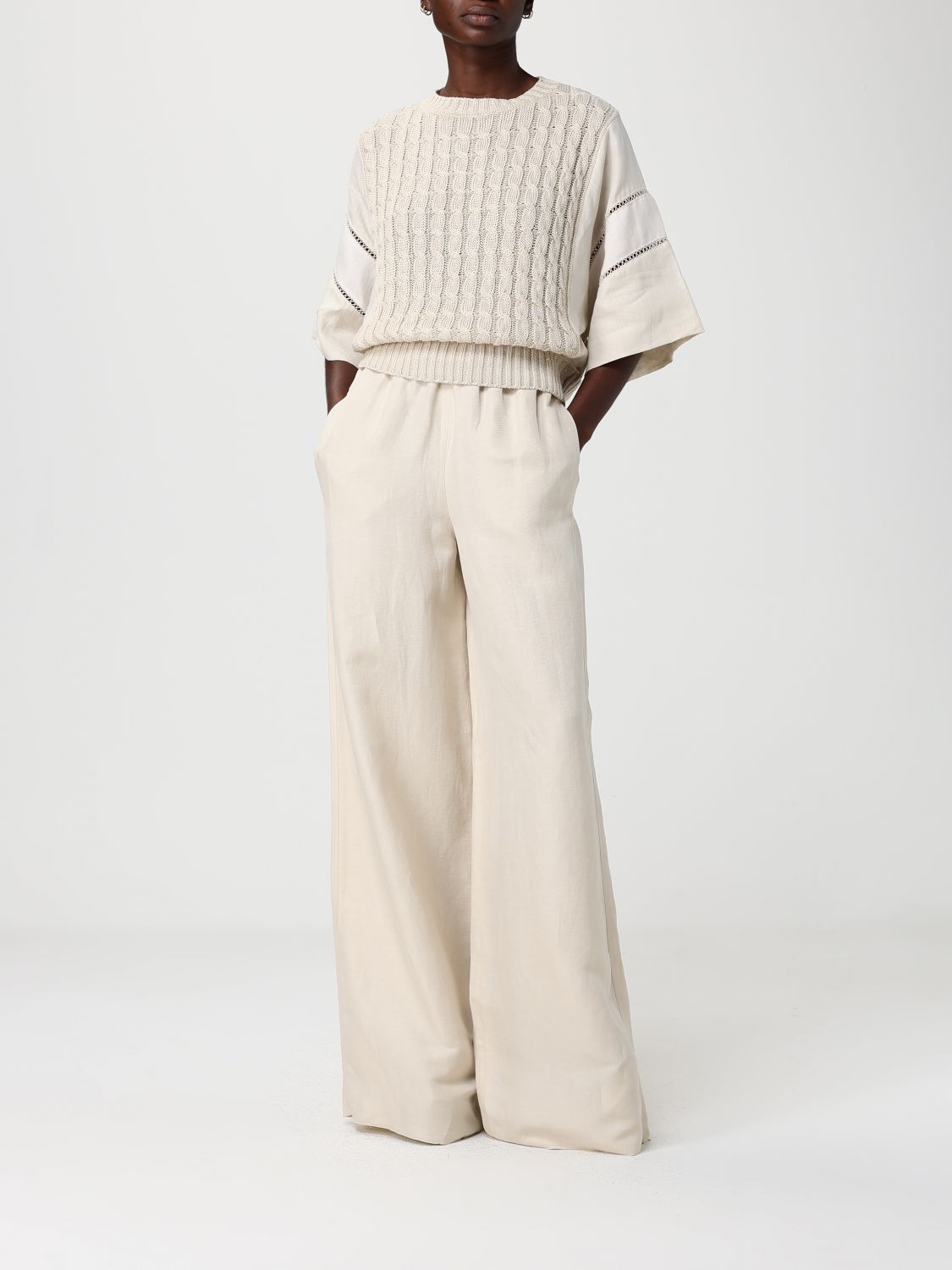 Max Mara Sweater Woman Beige MAX MARA