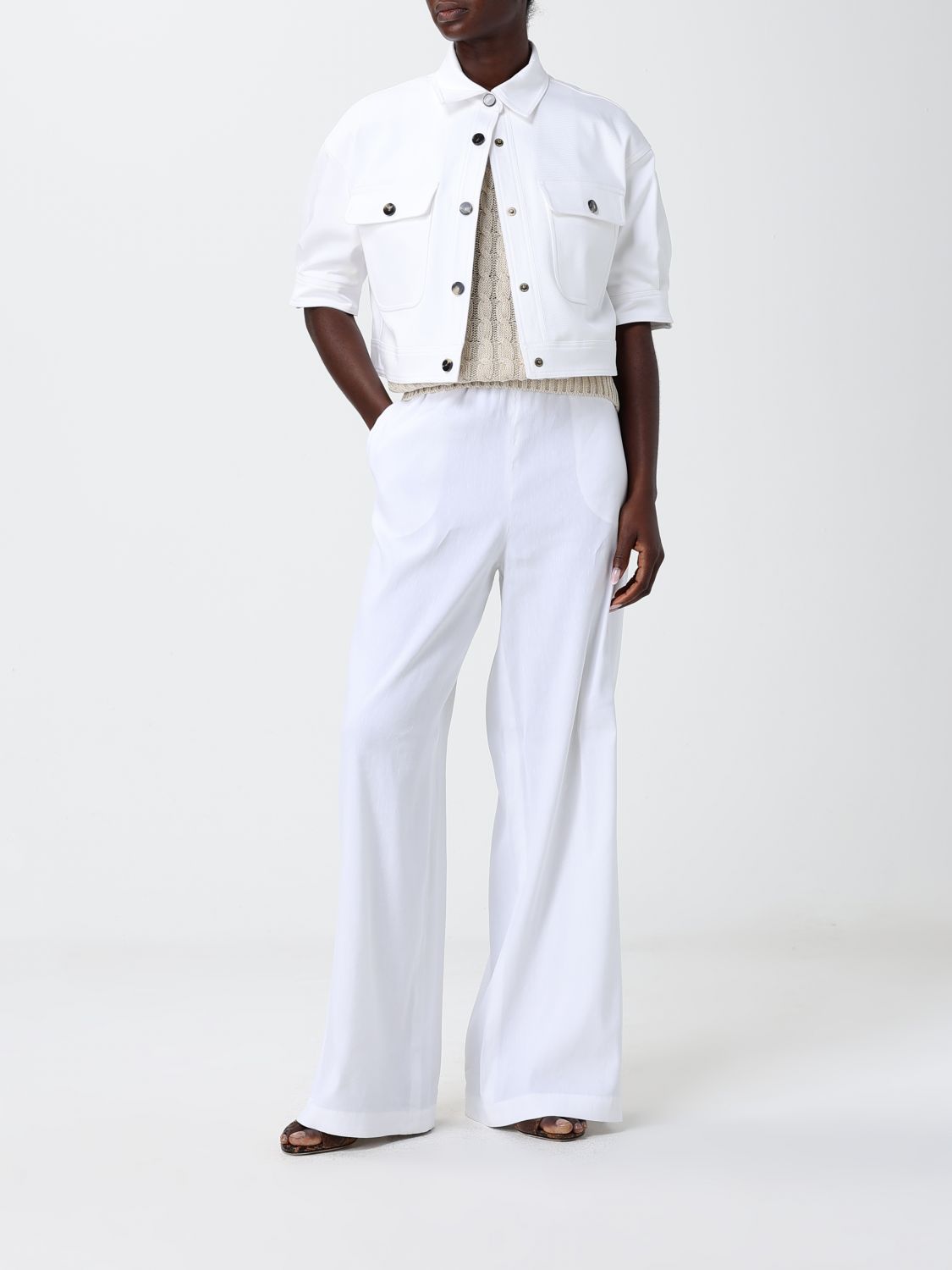 Max Mara Sweater Woman Cream MAX MARA