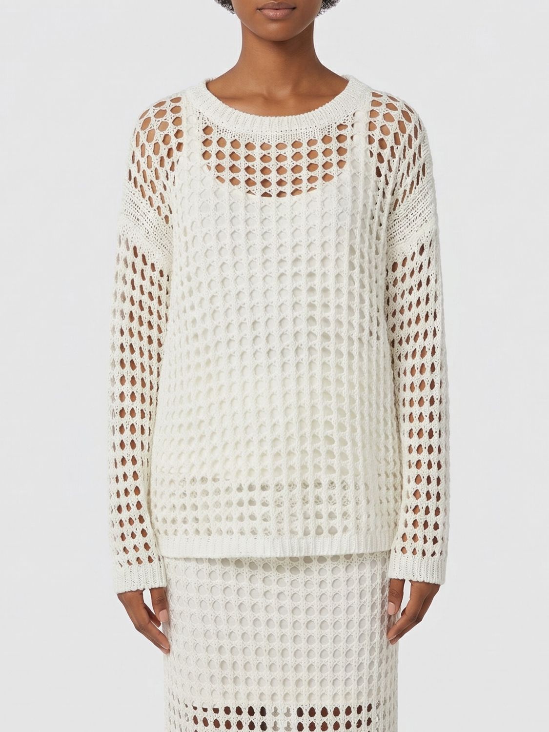 Max Mara Sweater Woman White MAX MARA