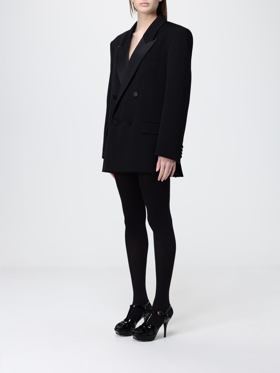 Saint Laurent Jacket Woman Black SAINT LAURENT