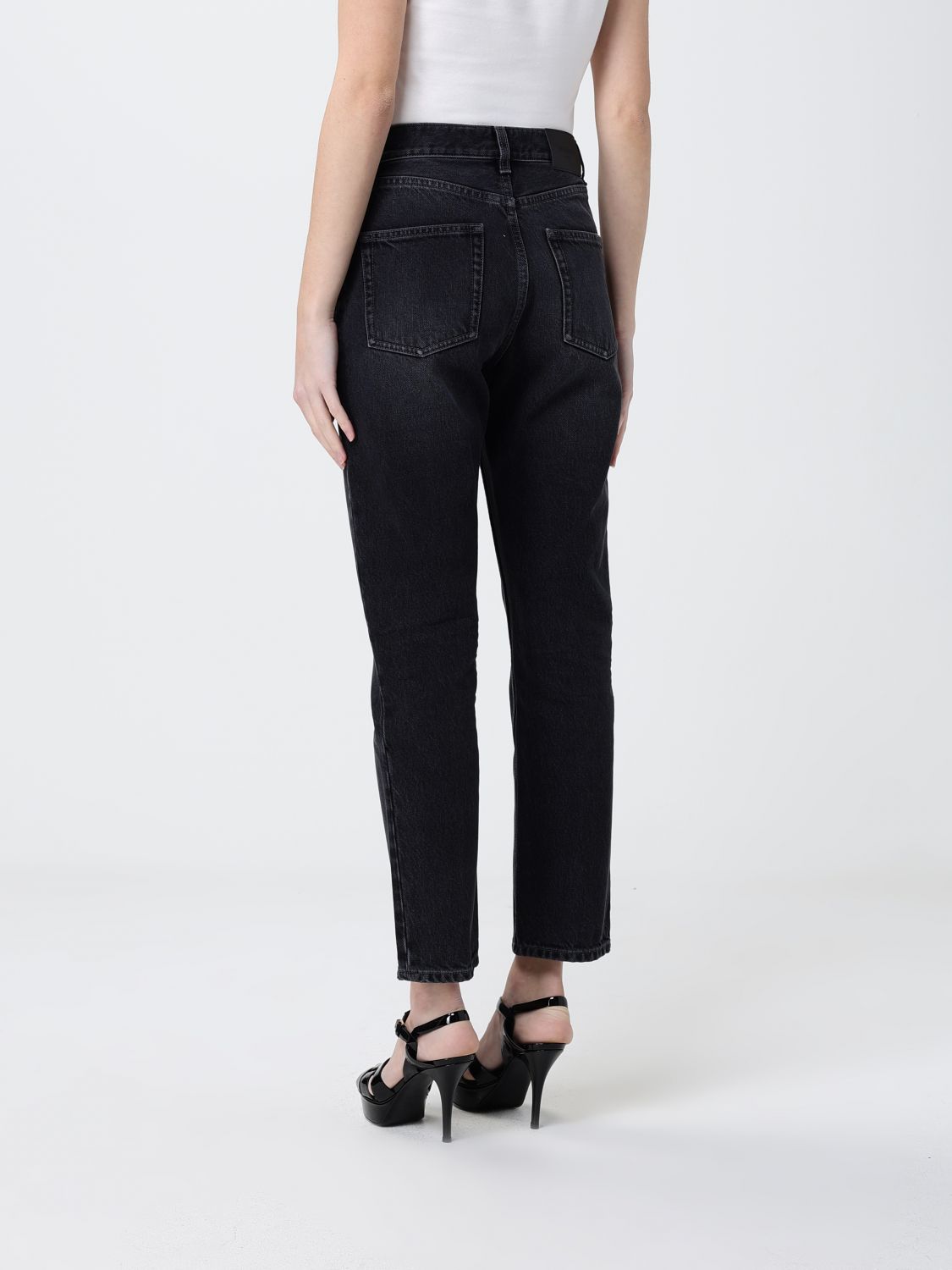 Saint Laurent Jeans Woman Black SAINT LAURENT