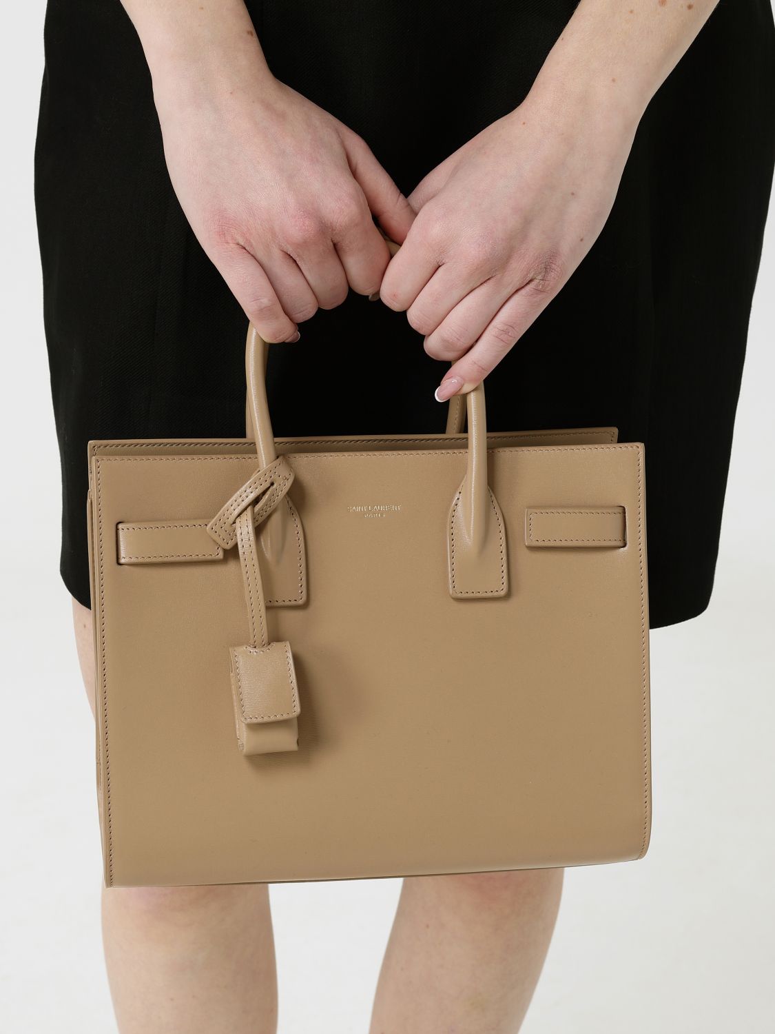 Saint Laurent Handbag Woman Beige SAINT LAURENT