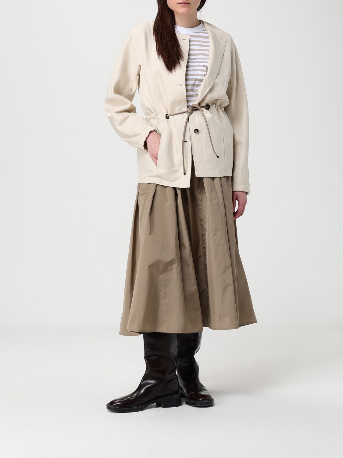 Max Mara Skirt Woman Kaki MAX MARA