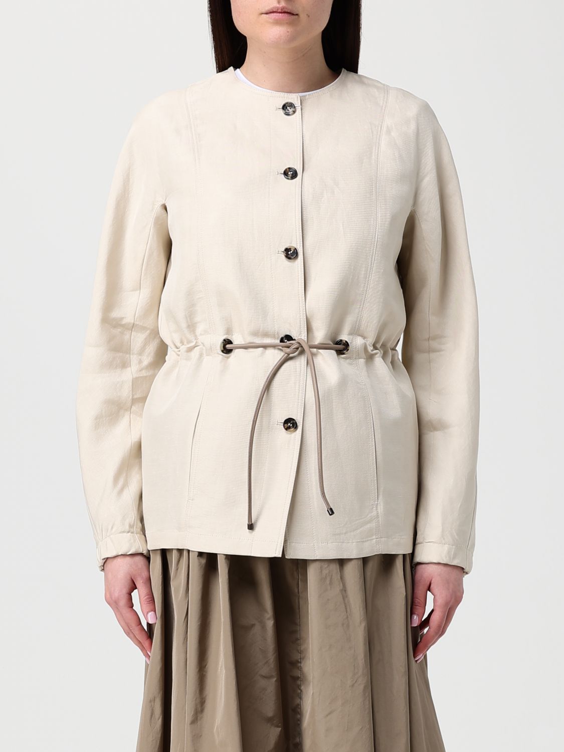 Max Mara Jacket Woman Beige MAX MARA