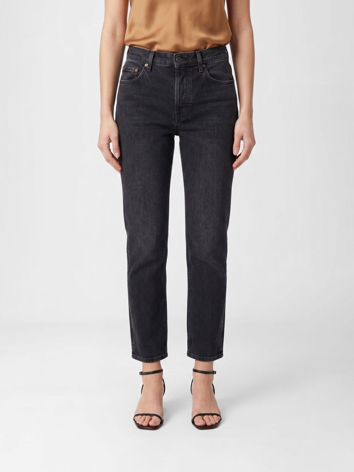 Saint Laurent Jeans Woman Black SAINT LAURENT