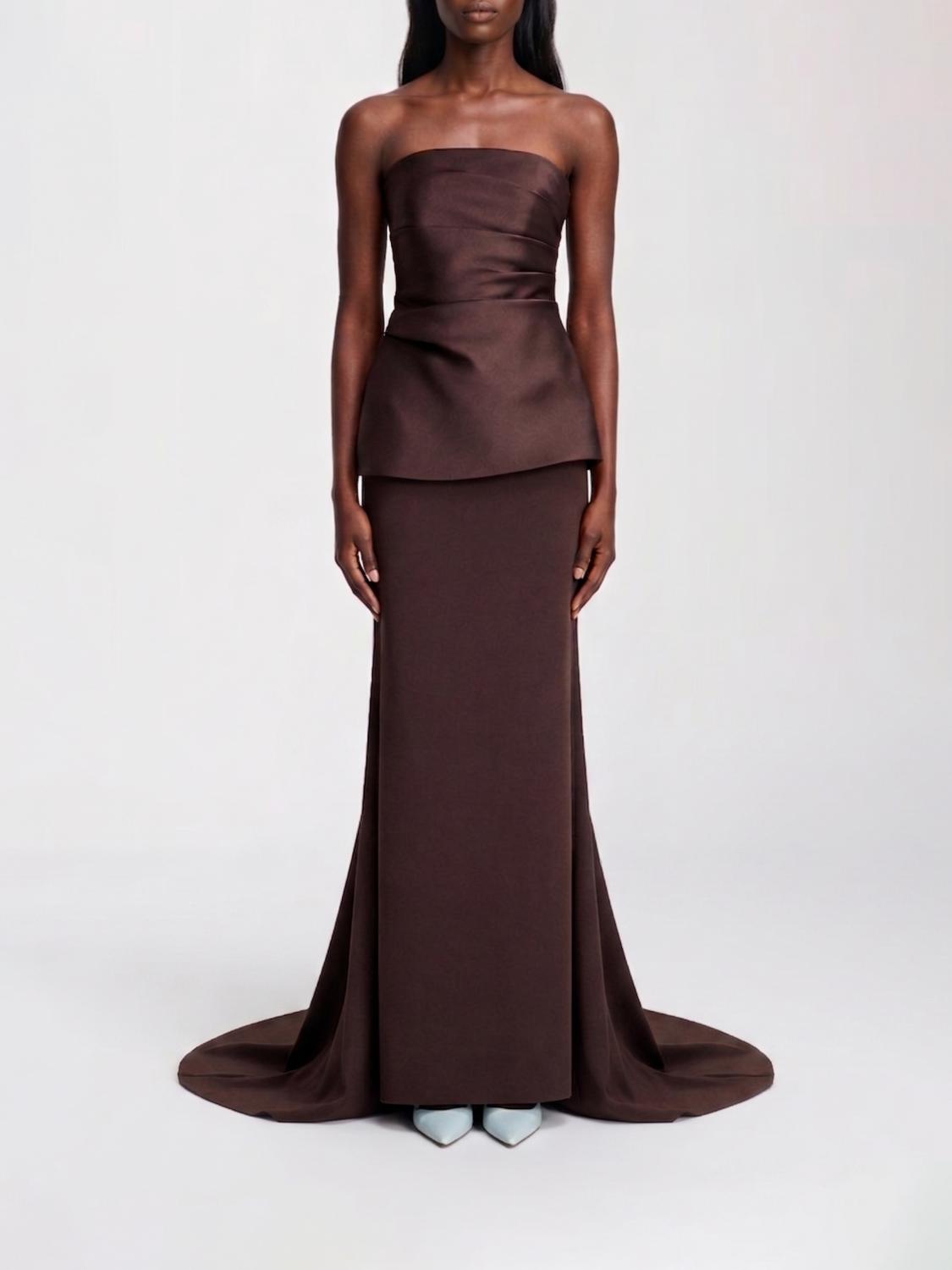Solace London Dress Woman Brown SOLACE LONDON