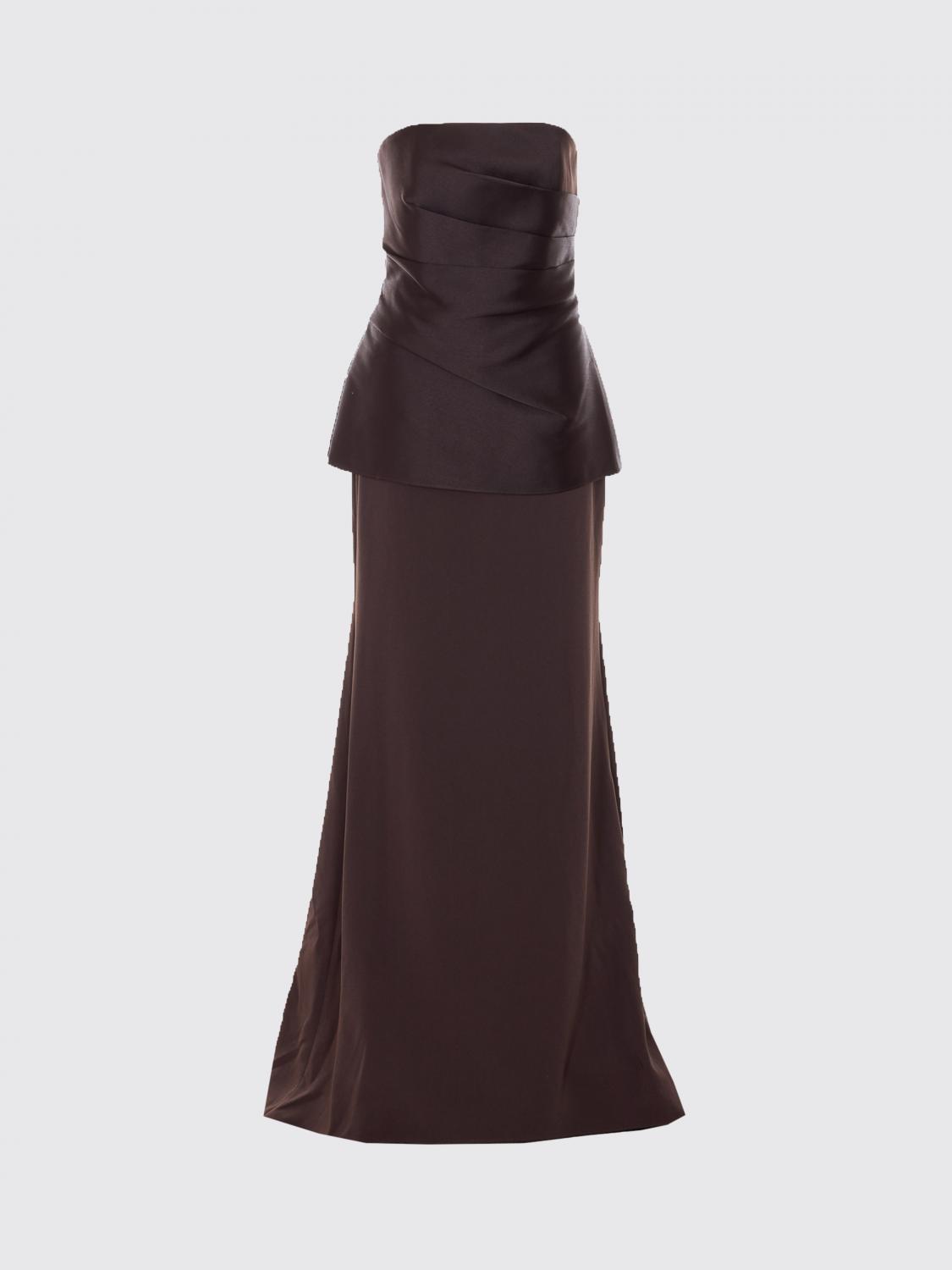 Solace London Dress Woman Brown SOLACE LONDON