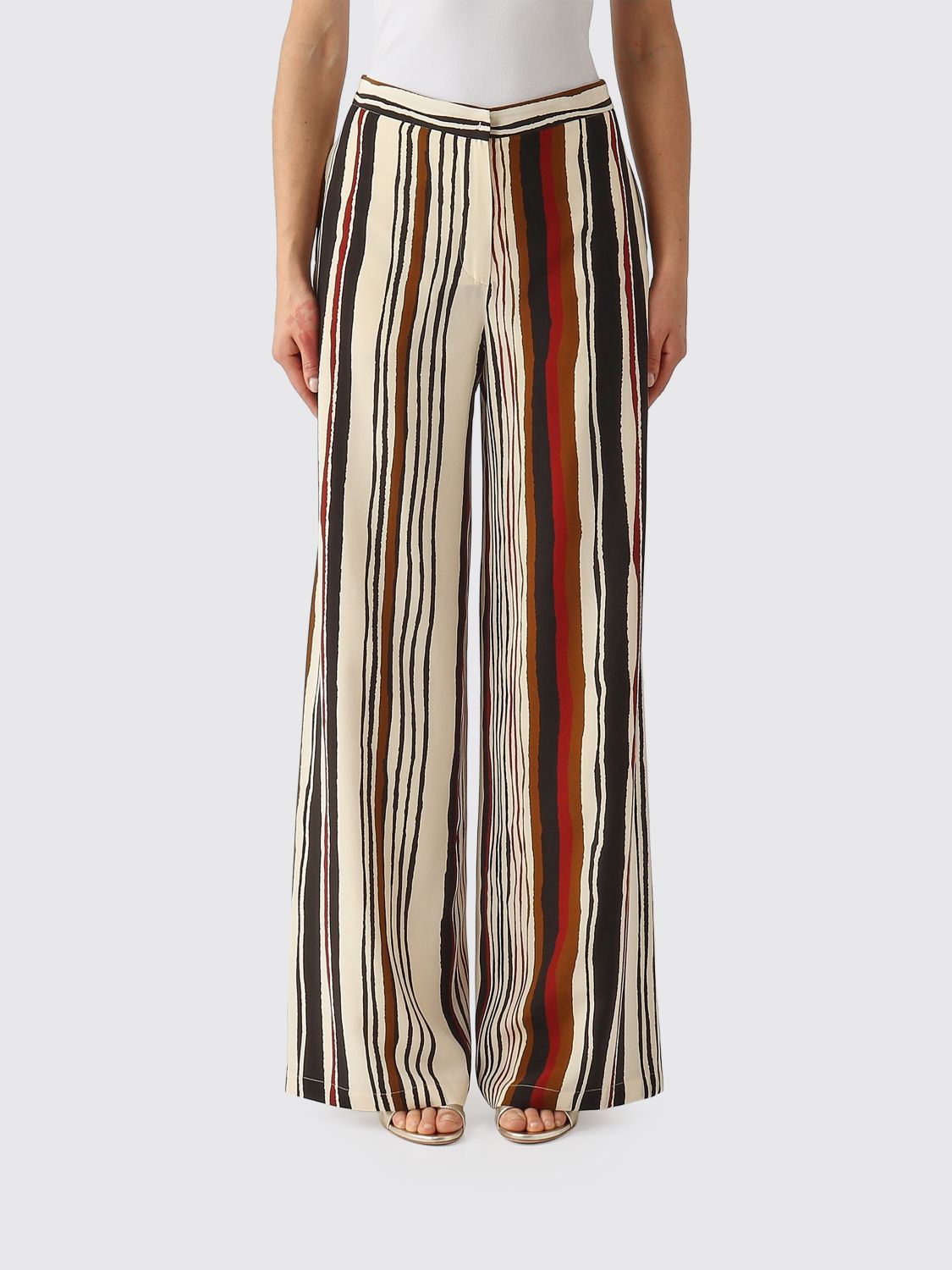Max Mara Studio Pants Woman Ivory