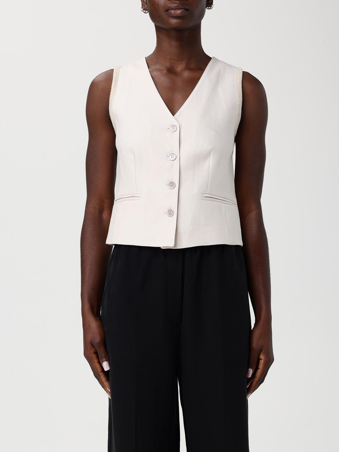 Max Mara Waistcoat Woman Beige MAX MARA