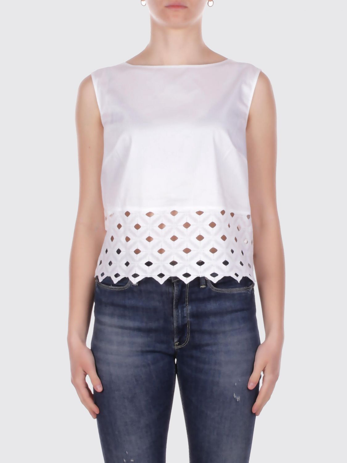 Max Mara Top Woman White MAX MARA