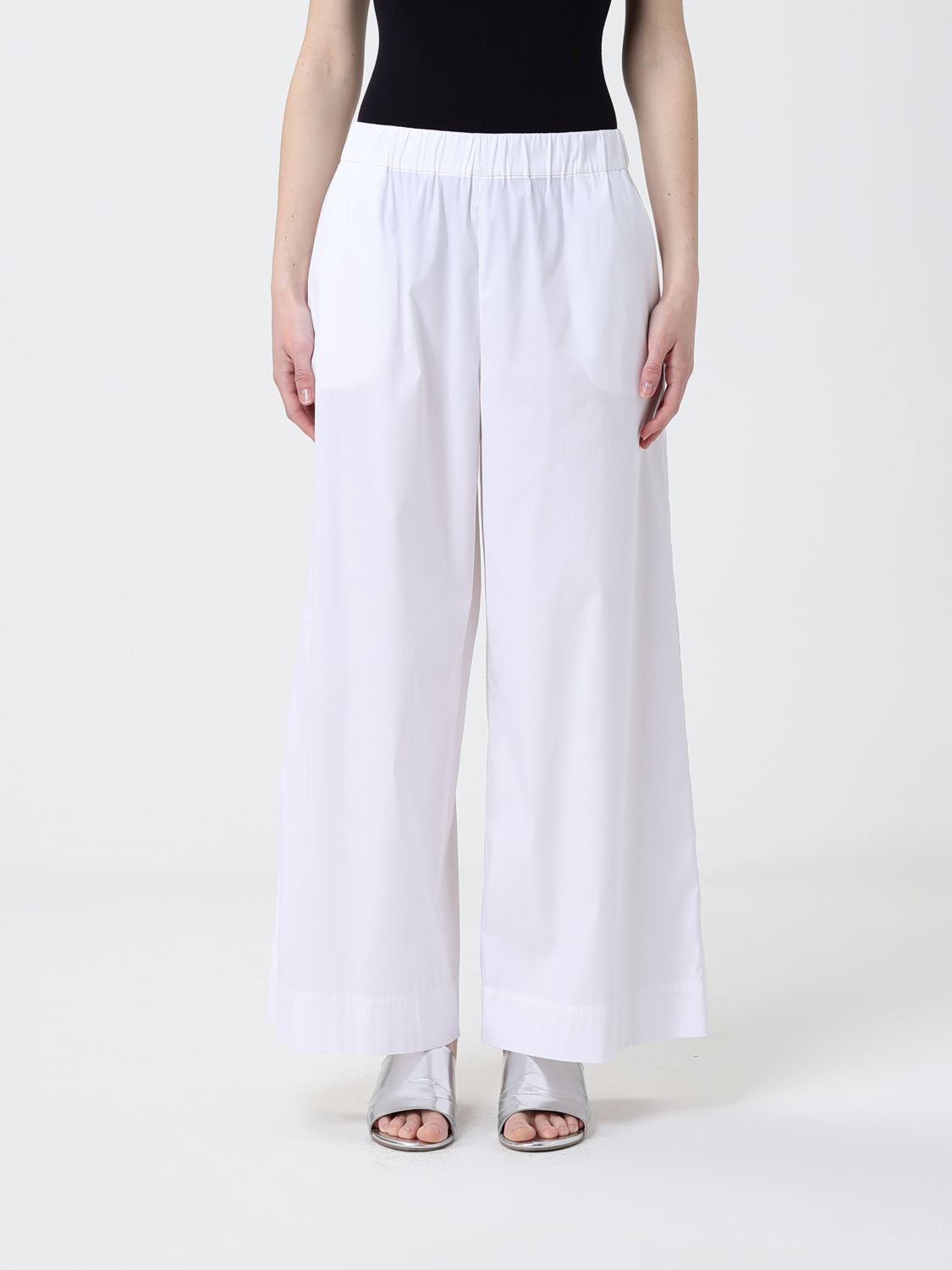 Cotton Blend Palazzo Trousers By Max Mara MAX MARA